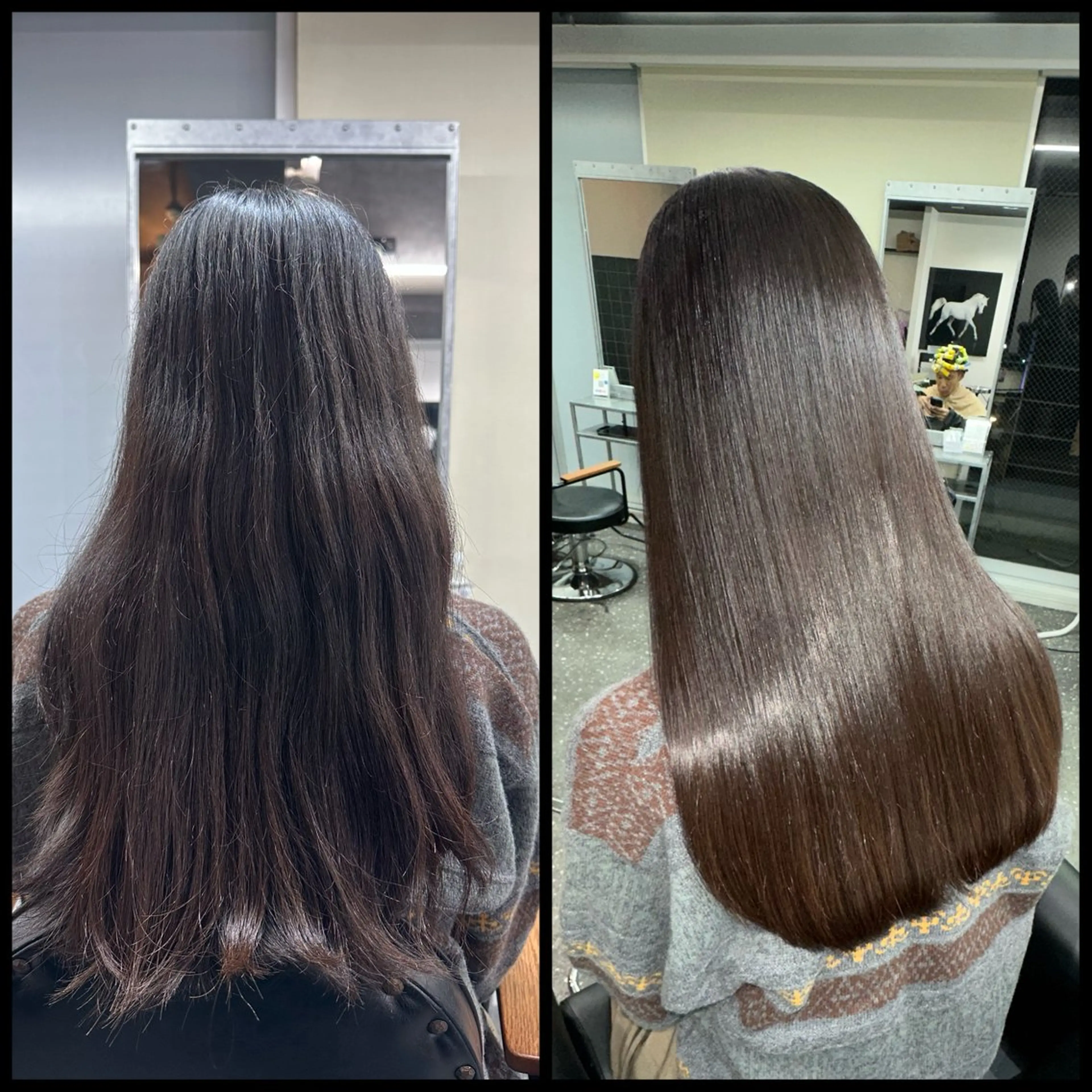 ロング カラー パーマ カット ヘアカラー 縮毛矯正 トリートメント 髪質改善⭐️縮毛矯正 中野⭐️Rinaのヘアスタイル