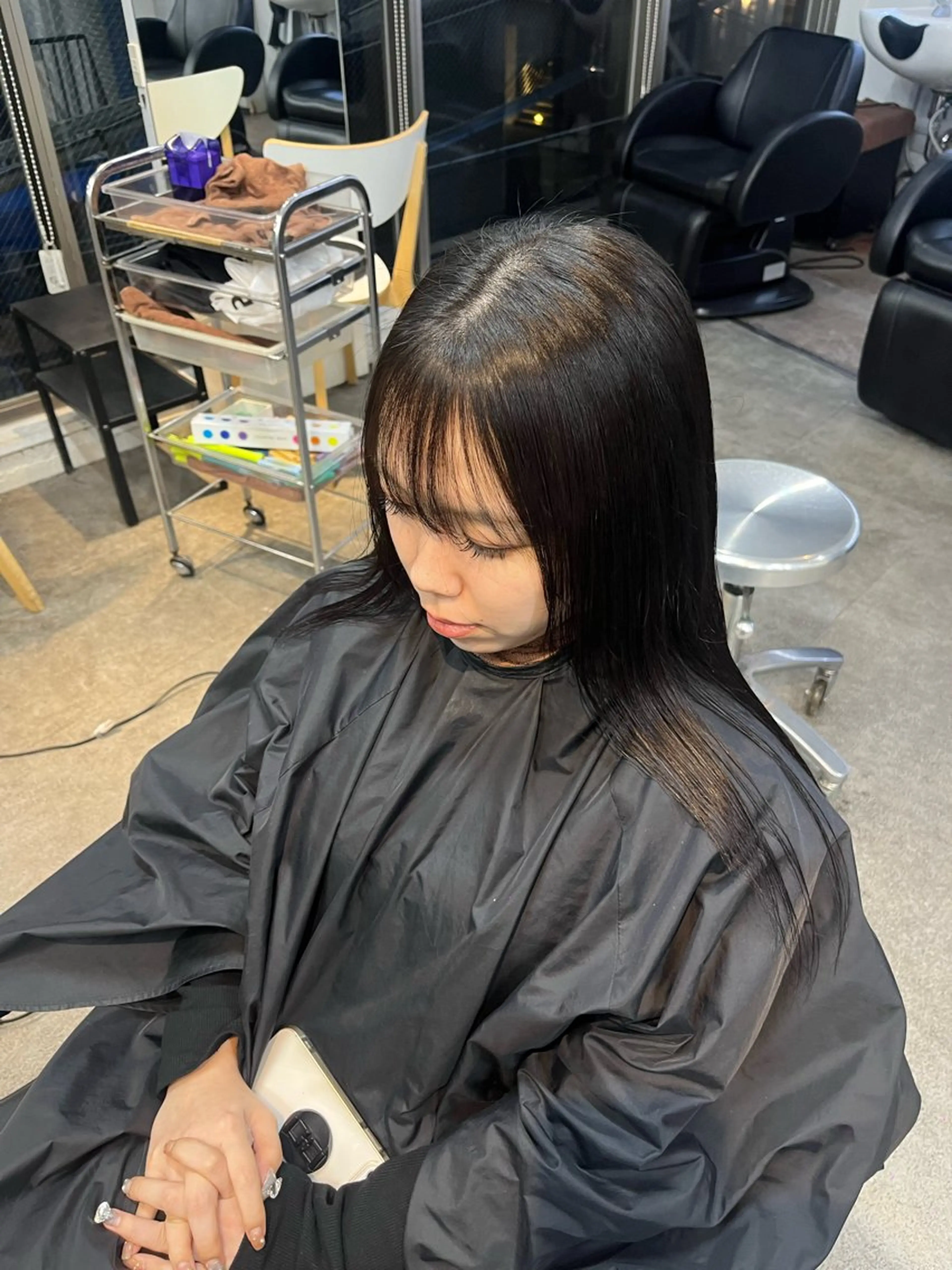 ロング 縮毛矯正 メンズカット ／ パーマ ／ コハのヘアスタイル