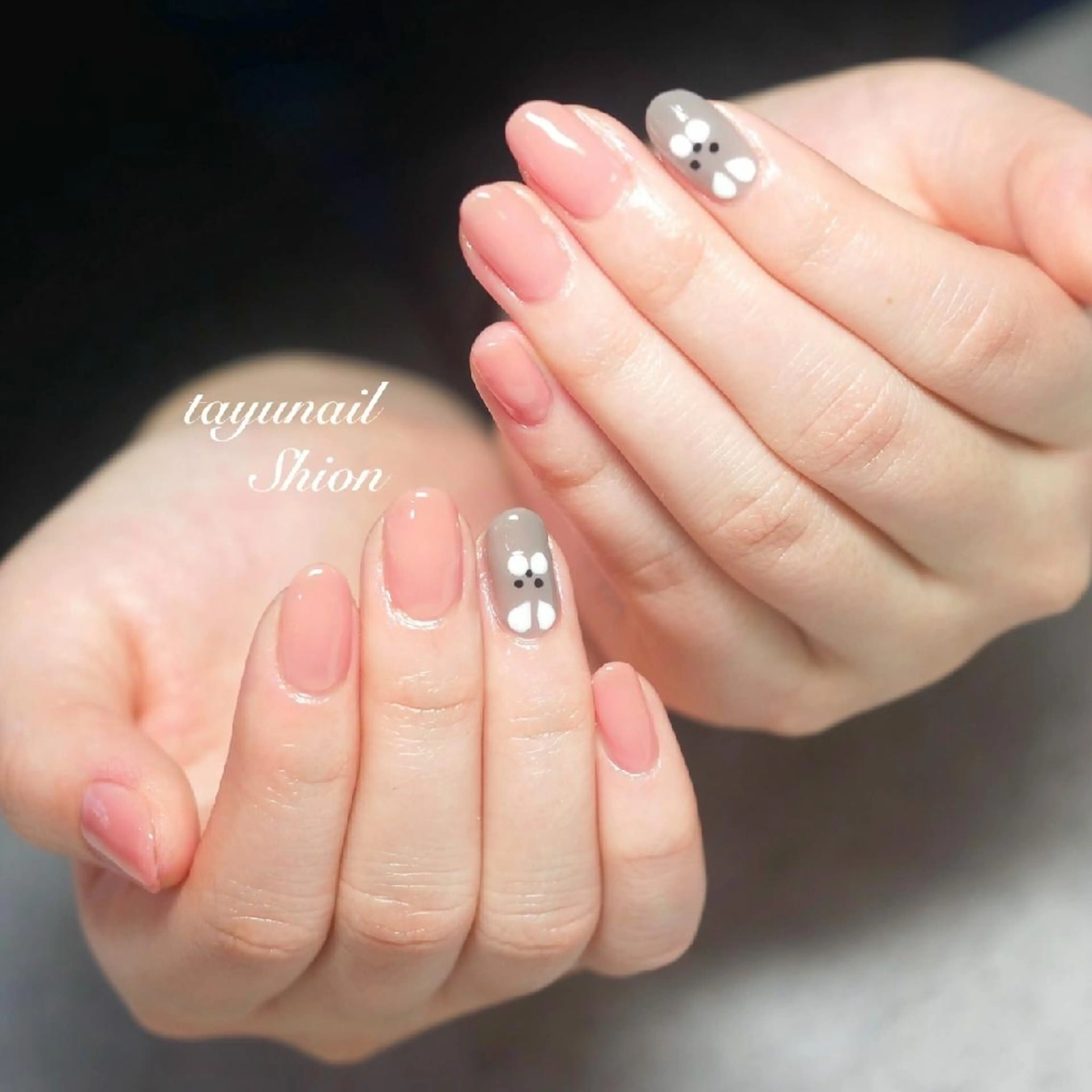 ネイル ブルー ジェルネイル ワンカラーネイル パラジェル 冬ネイル ネイルサロン 【たゆnail】のネイルデザイン