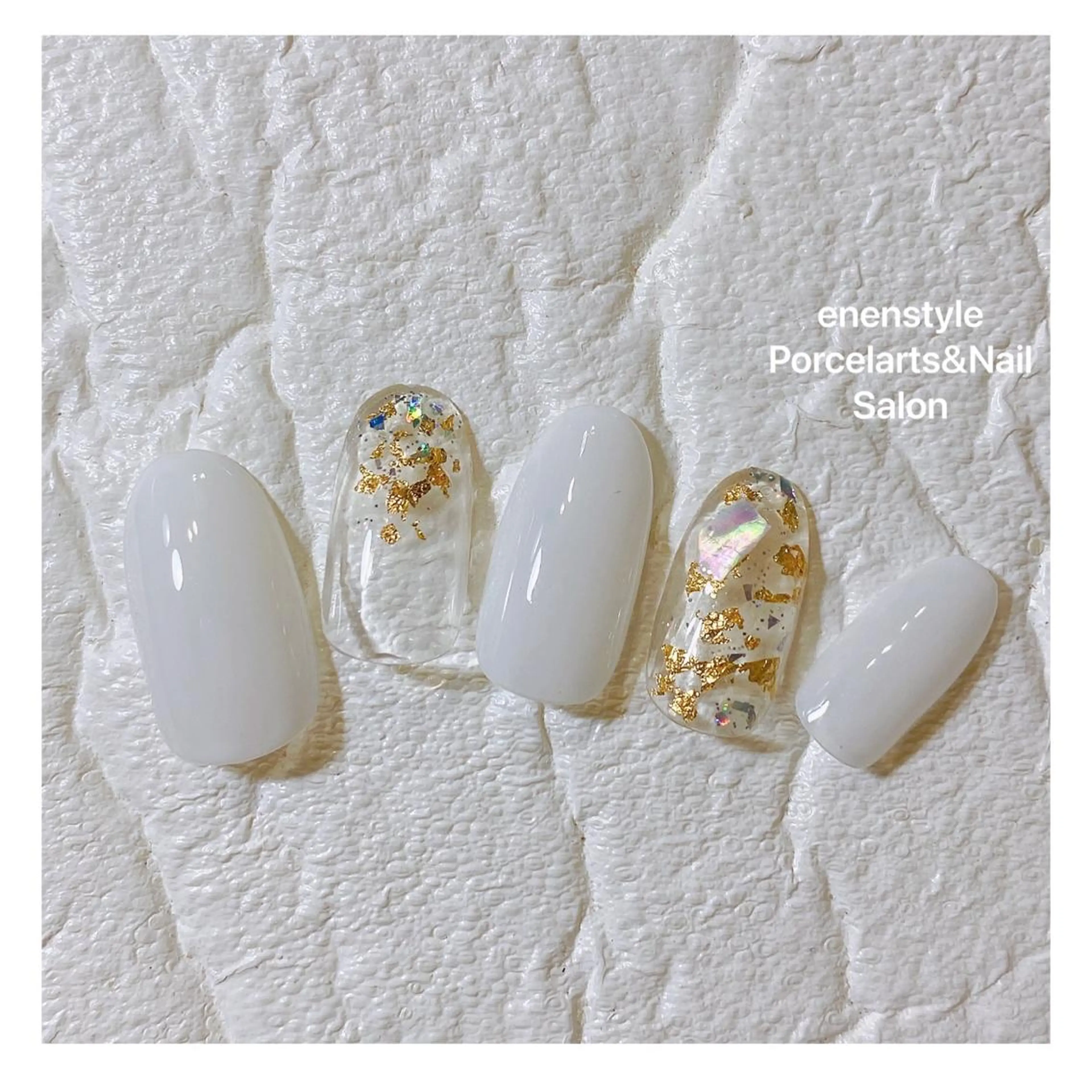 ミディアム ネイル ハンドネイル 👑enen style👑のネイルデザイン