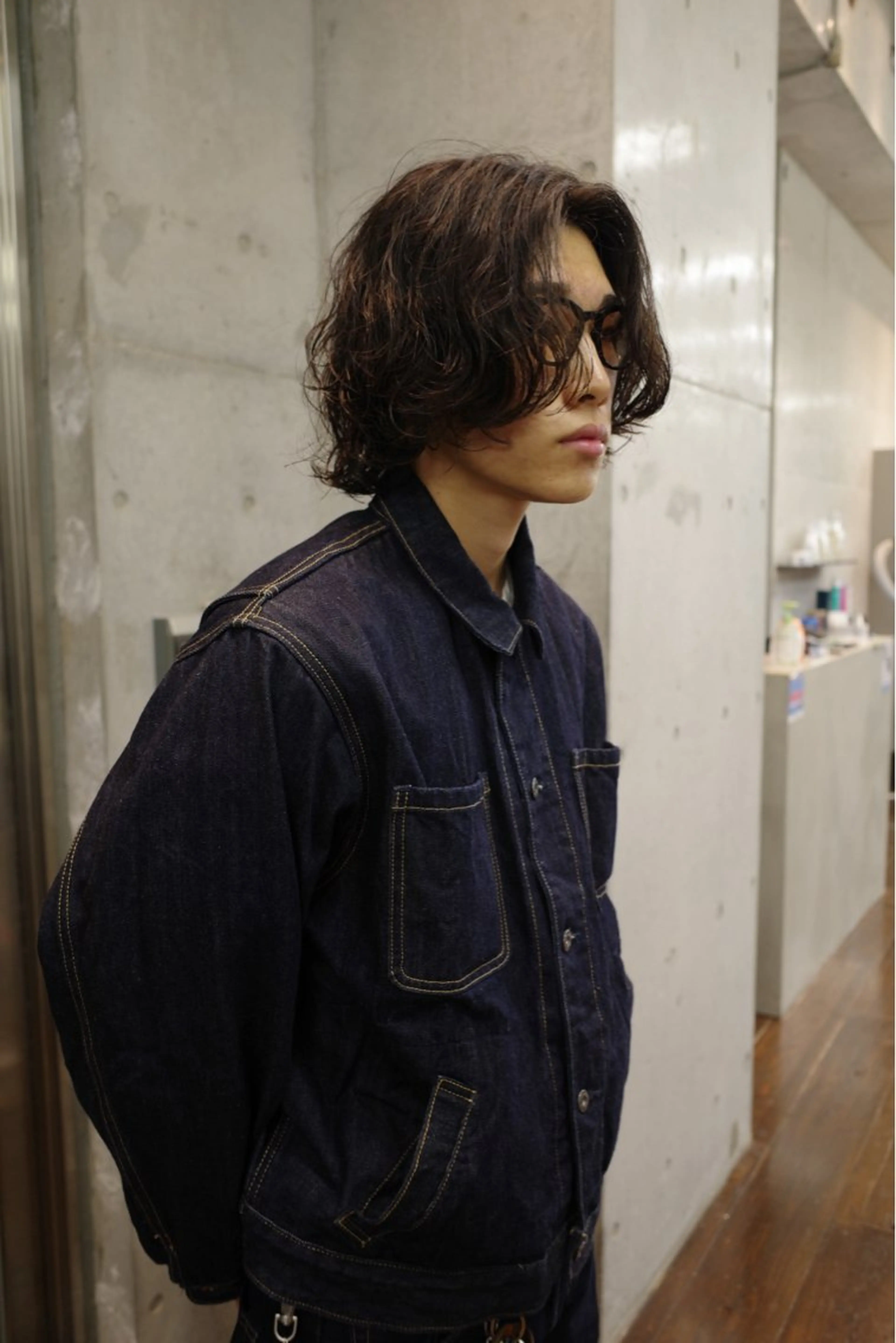 ロング パーマ メンズ ボブ 🌀パーマ特化 美容師🌀/しゅんのヘアスタイル