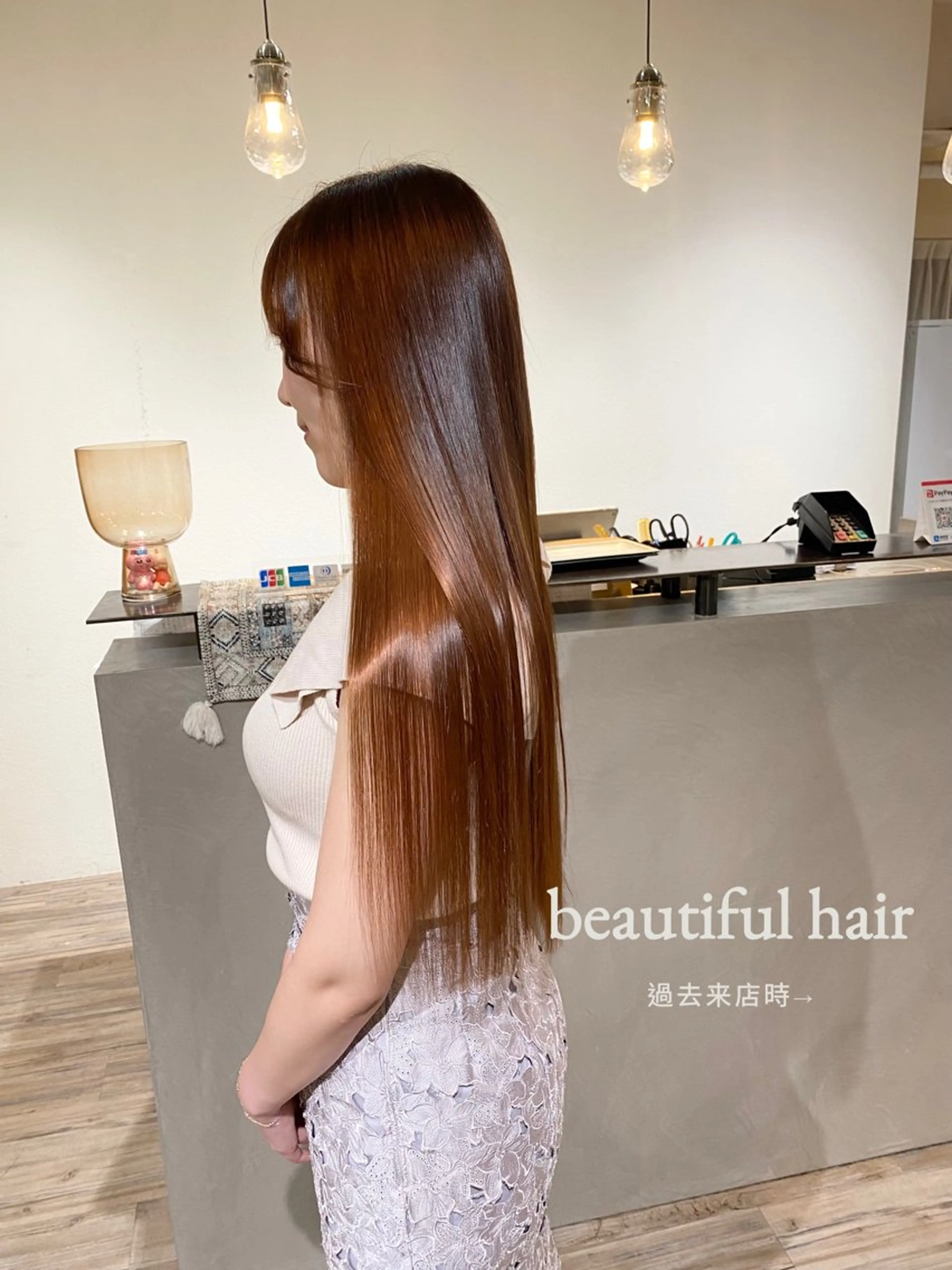 ロング カット 縮毛矯正 トリートメント 美髪矯正/髪質改善 🫧山﨑　真歩🫧のヘアスタイル