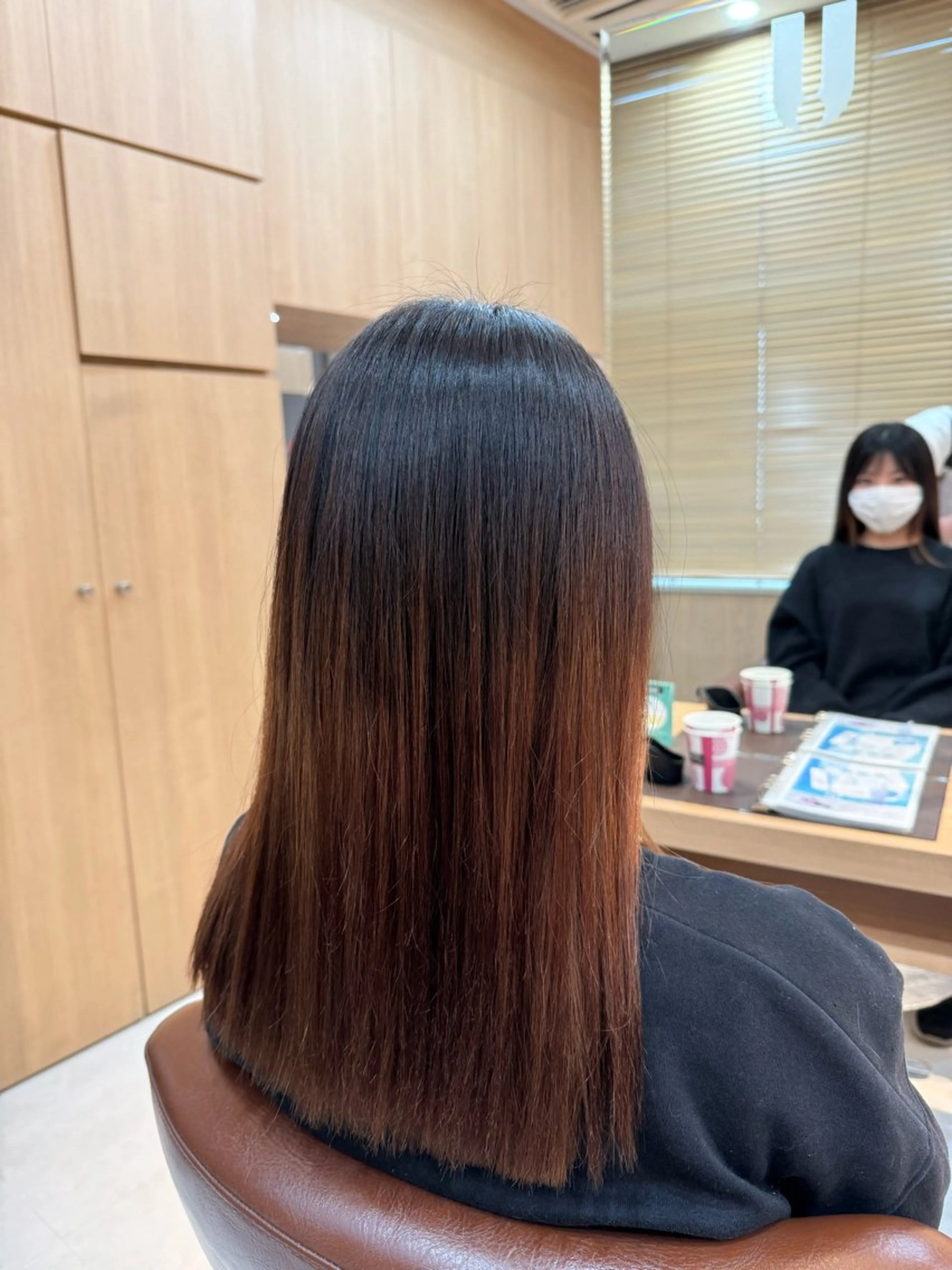 セミロング セミロングパーマ 酸性ストレート 宮尾愛海 /溝の口駅 【似合わせパーマ】のヘアスタイル