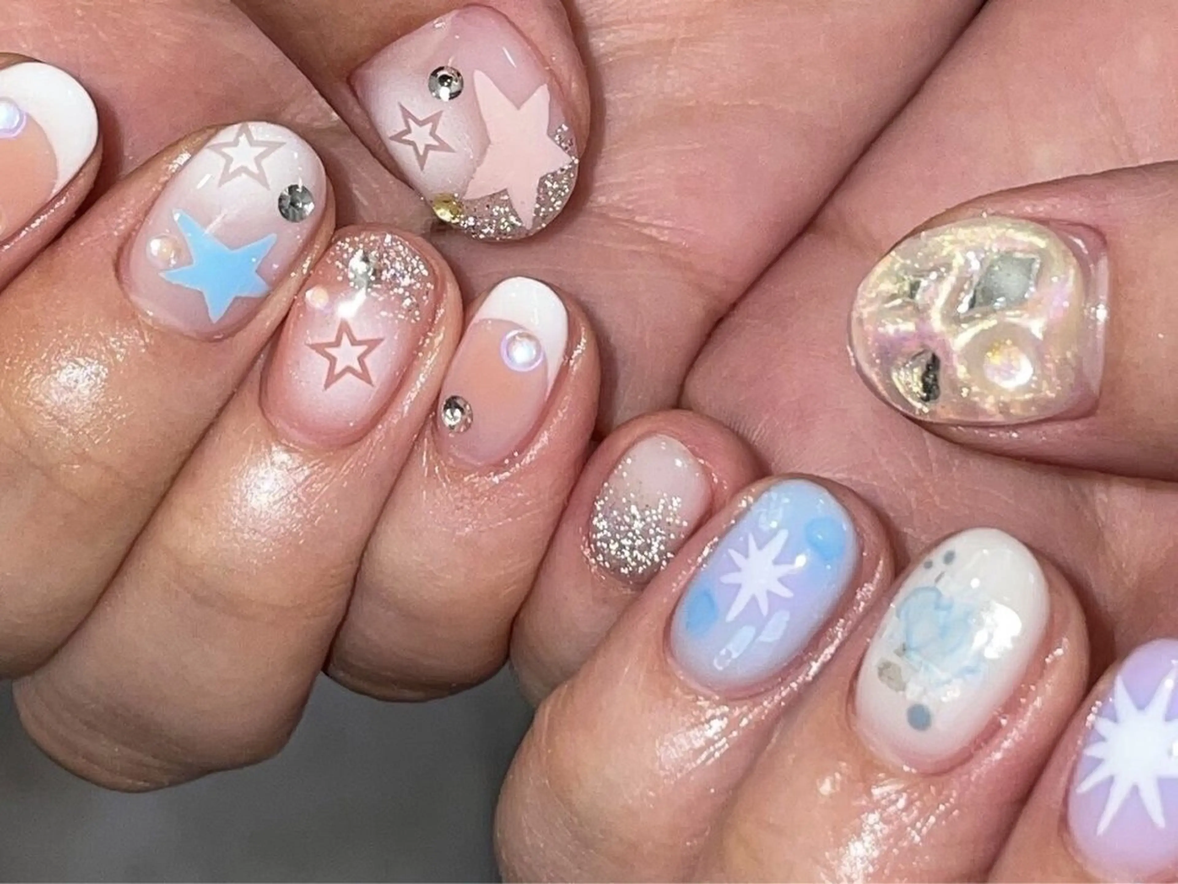 ネイル 渋谷T&B りお ロング無制限中💫のネイルデザイン