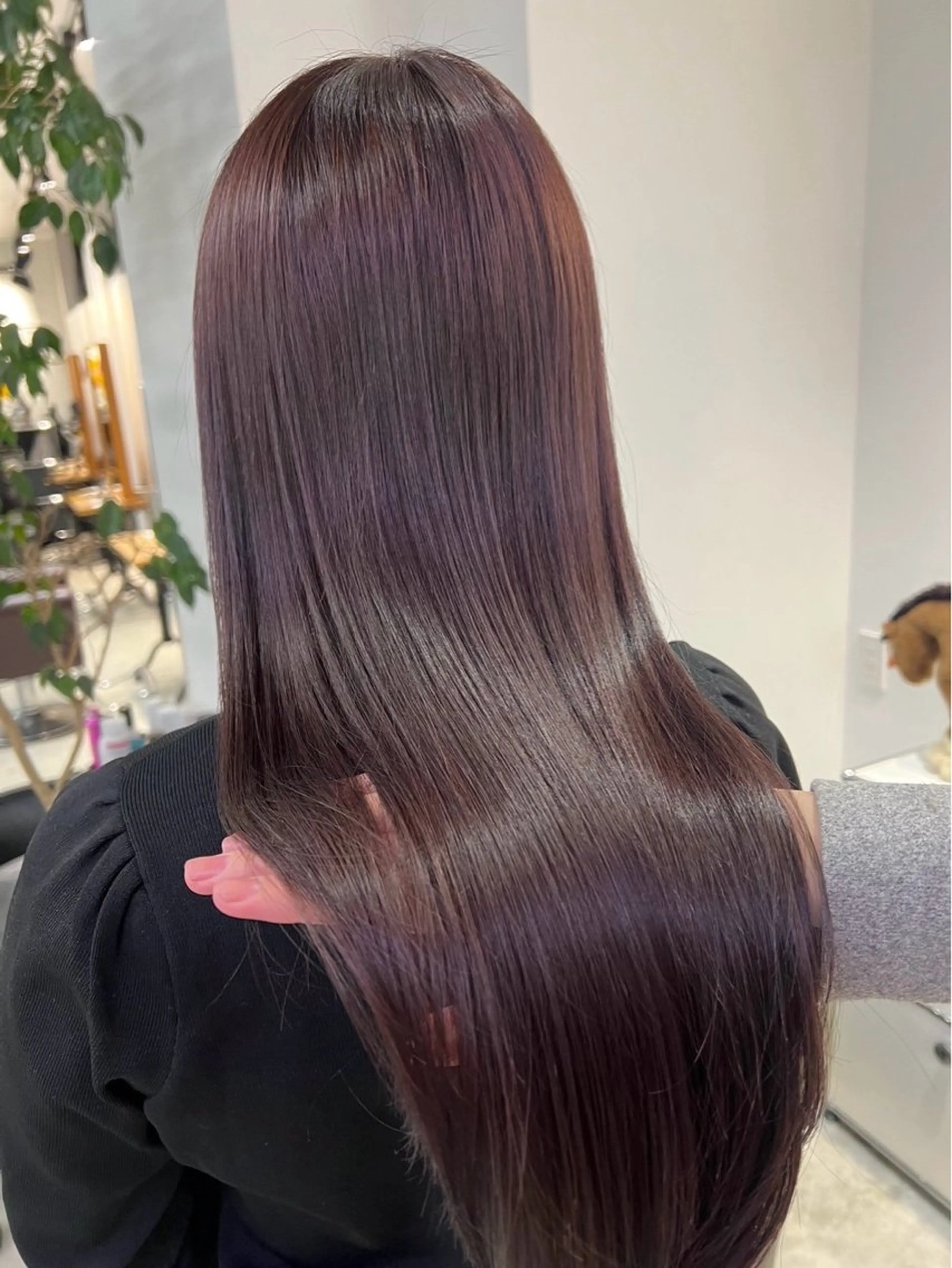 【🎀4月平日限定🎀】ワンカラー（シャンプーブロー込み🫧）➕バイカルテトリートメント✨の写真