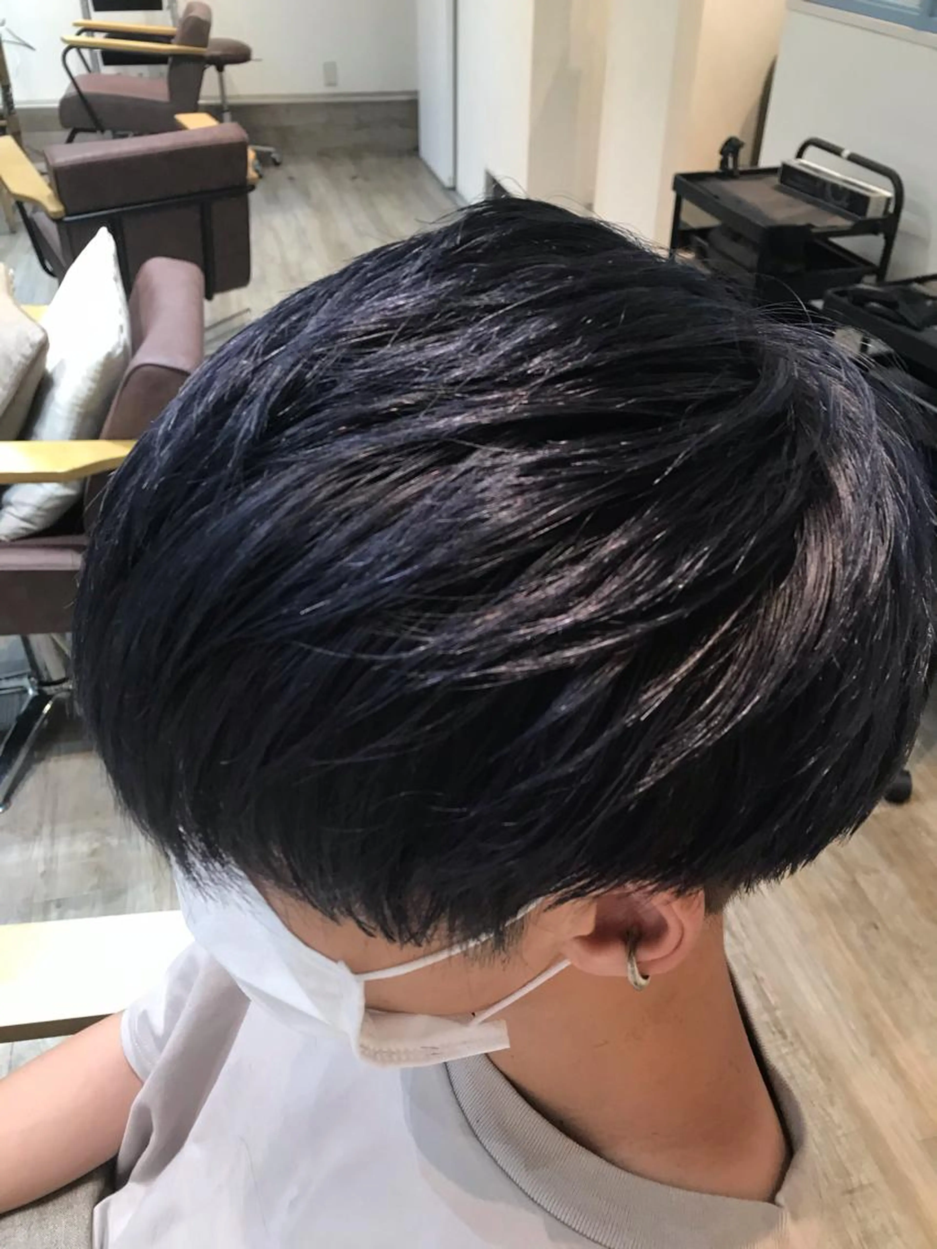 【メンズカット限定】透明感カラー＋ツーブロのメンテナンスメンズカット＋毛量調節🤩🤩詳しくはメニュー詳細で🌈🌈の写真