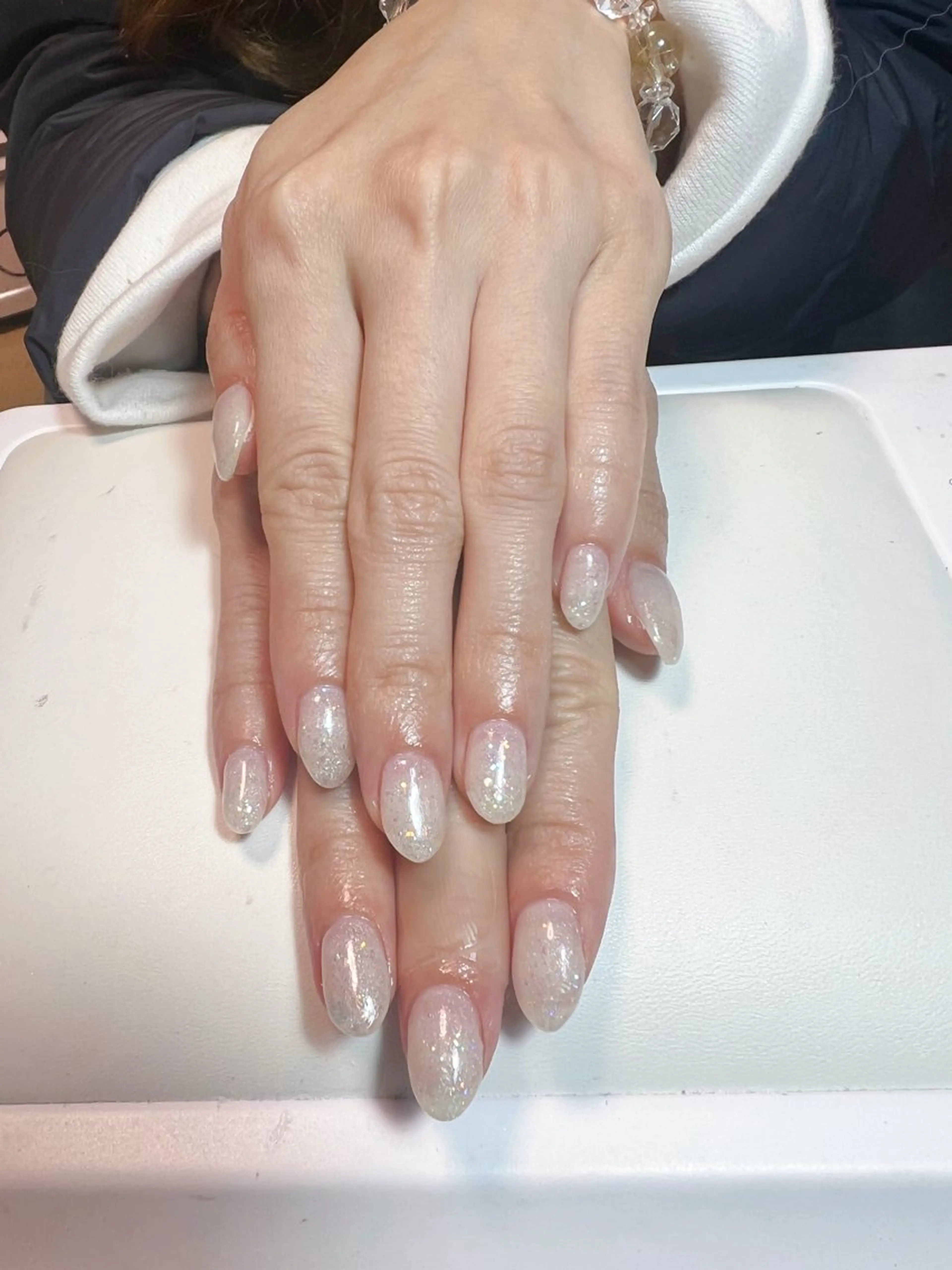 ネイル ラメ(グリッター) ラメグラデーション マグネットネイル Emma Nailのネイルデザイン