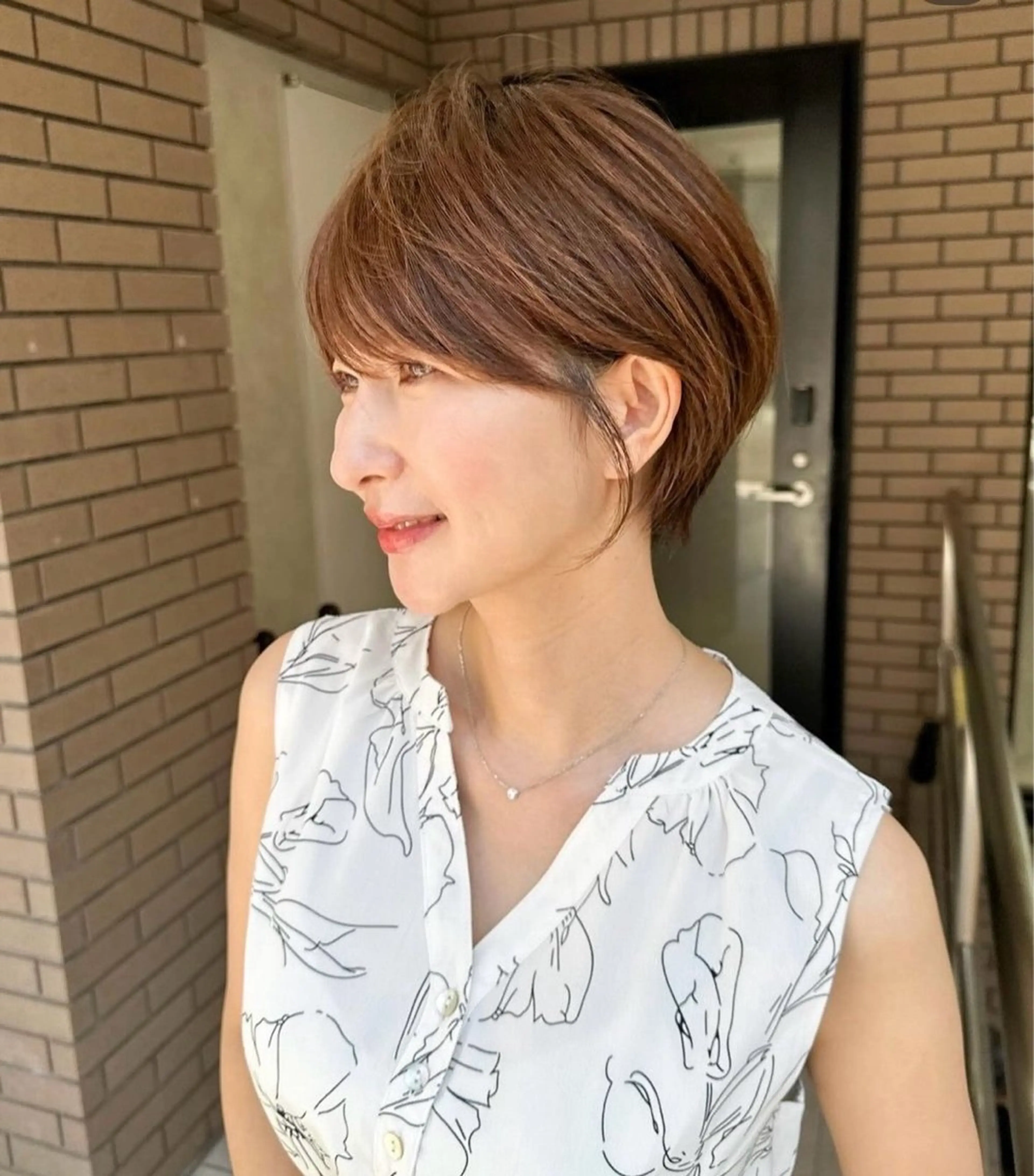 ショート 白髪率別白髪ぼかし /なおき/表参道のヘアスタイル