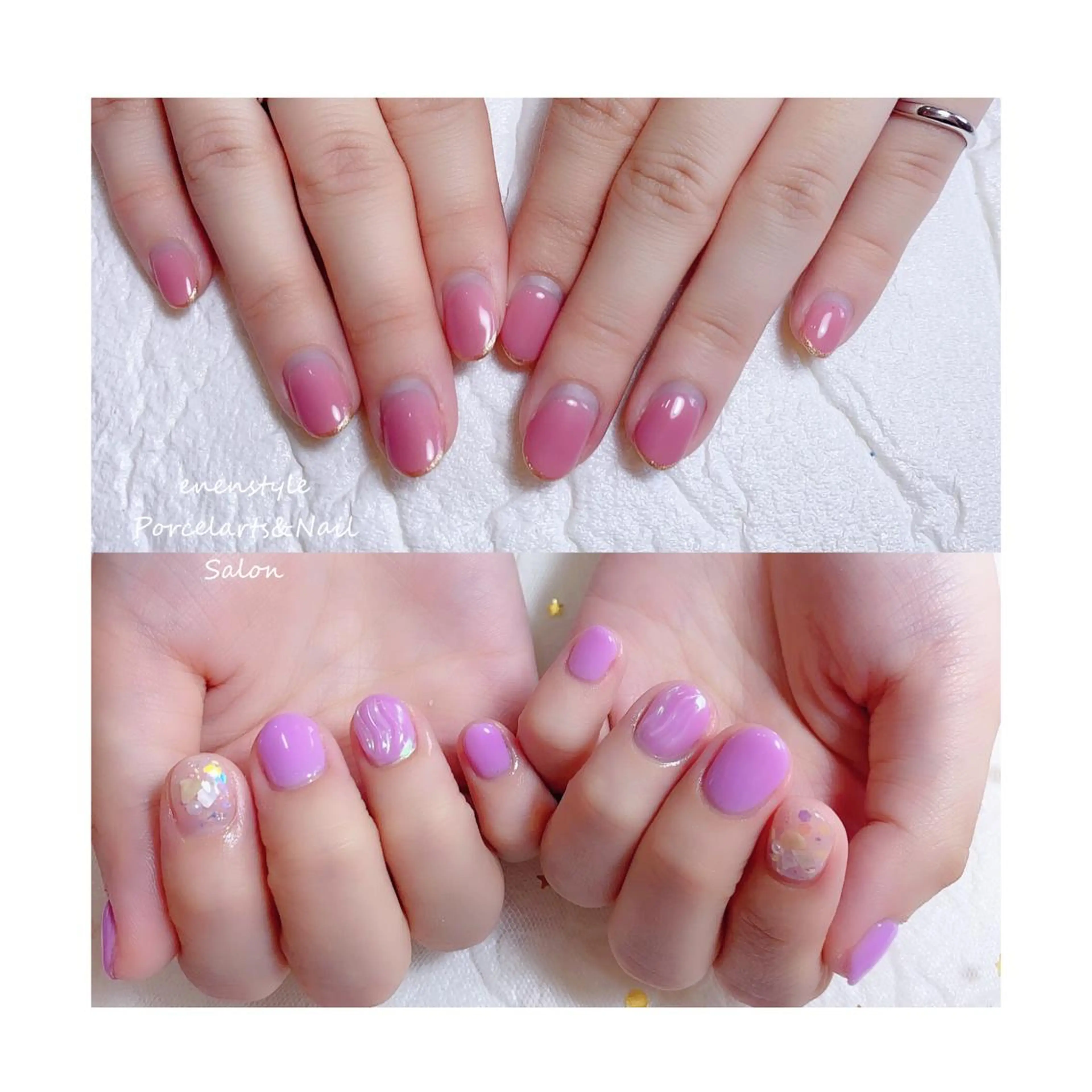 ショート ネイル ジェルネイル ニュアンスネイル オフィスネイル ワンカラーネイル パラジェル ハンドネイル 👑enen style👑のネイルデザイン