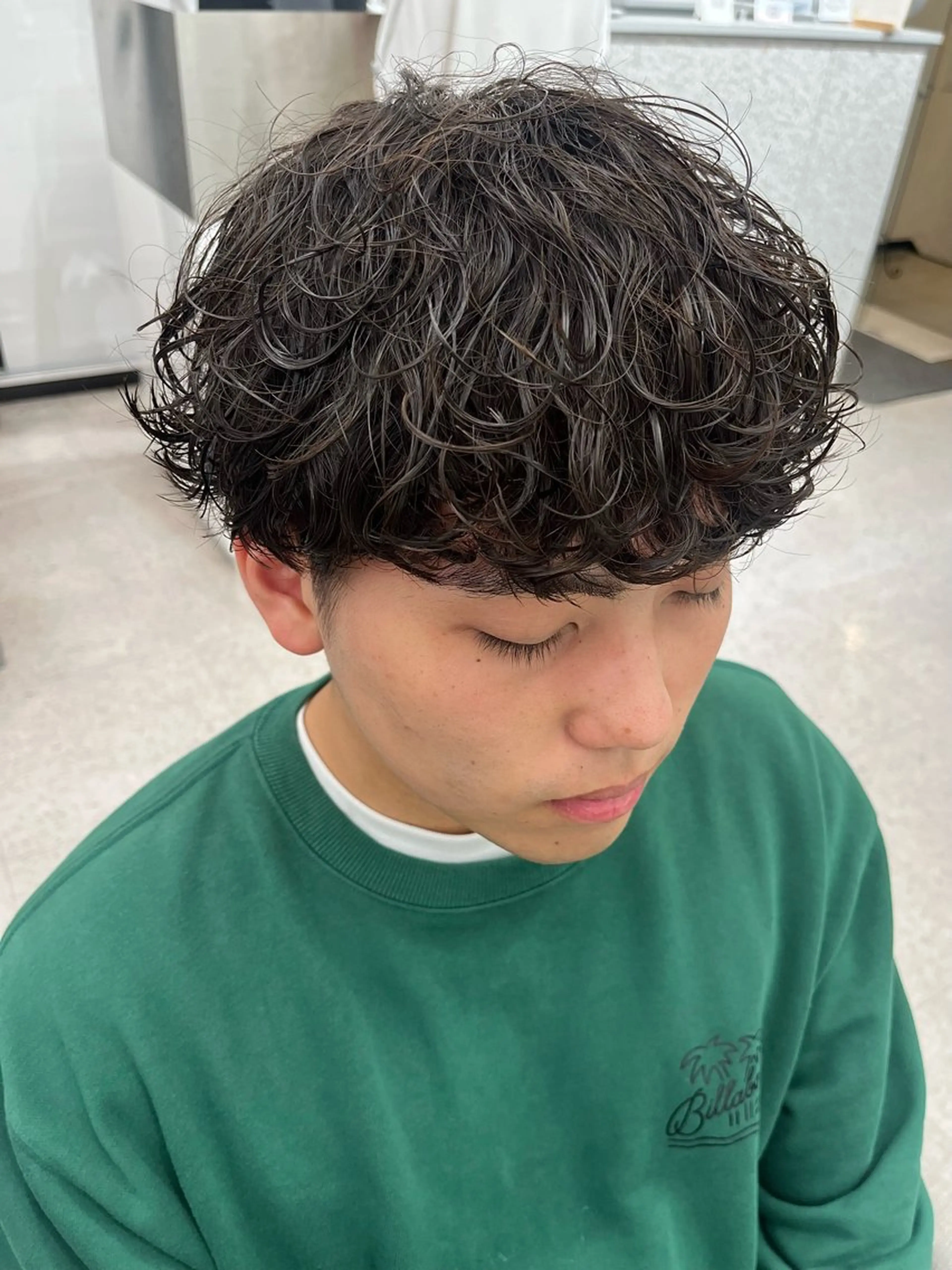 パーマ メンズ メンズパーマ 波巻きパーマ カット パーマ 🍐シャドウパーマ メンズ特化/守岡🍐のヘアスタイル