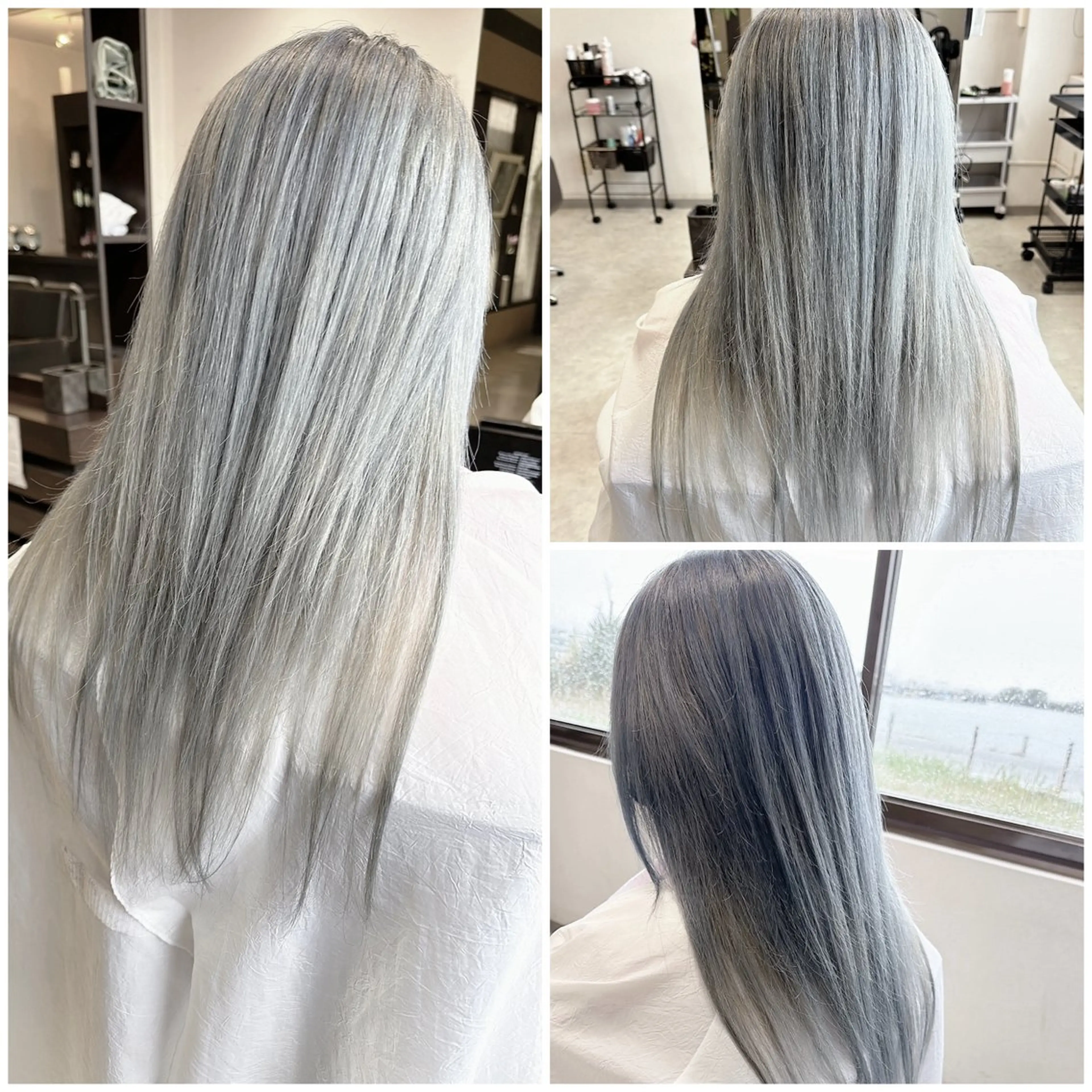 ロング カラー 中島 剛のヘアスタイル