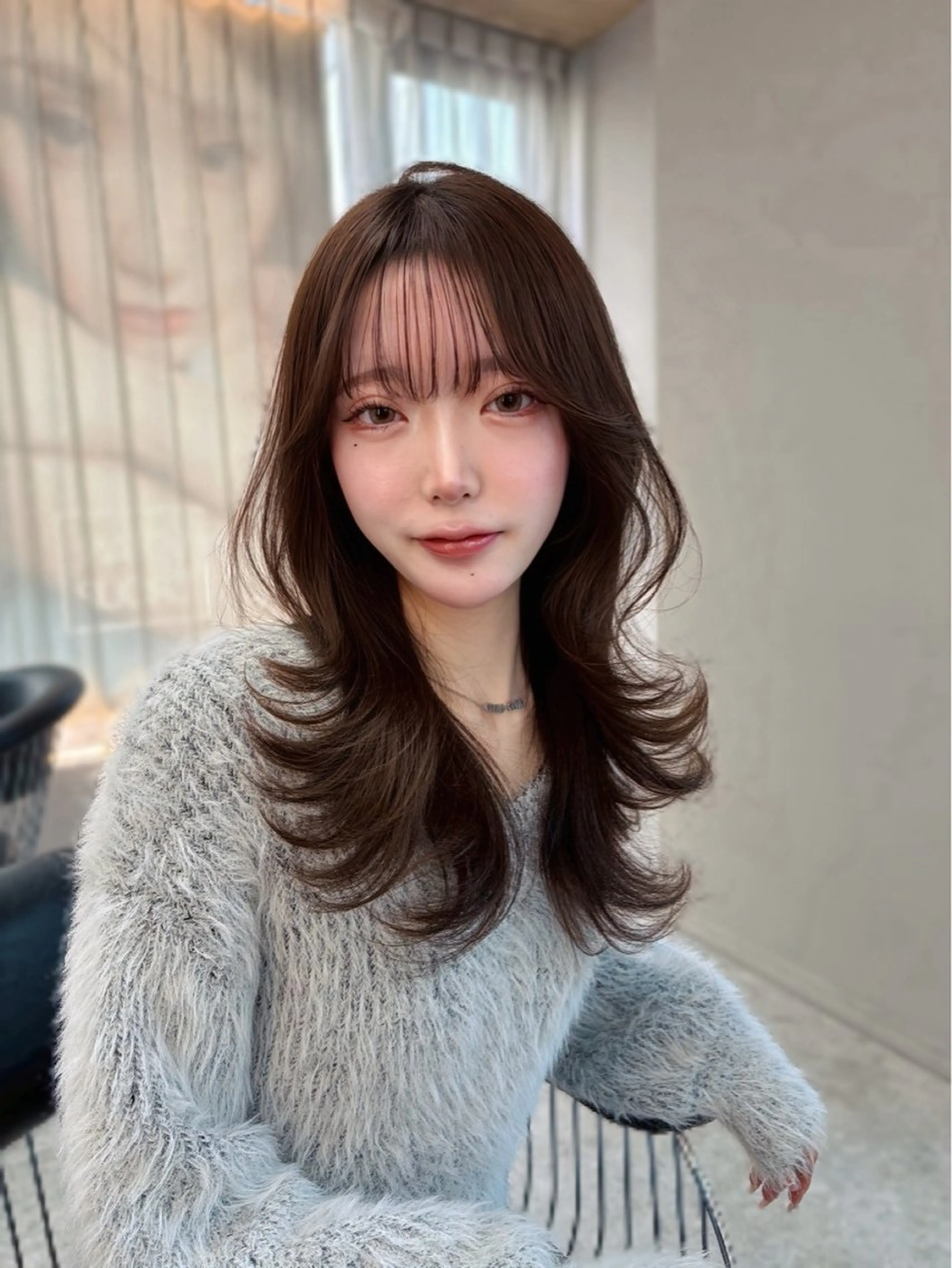 セミロング カット ヘアカラー トリートメント 木串 楽人のヘアスタイル