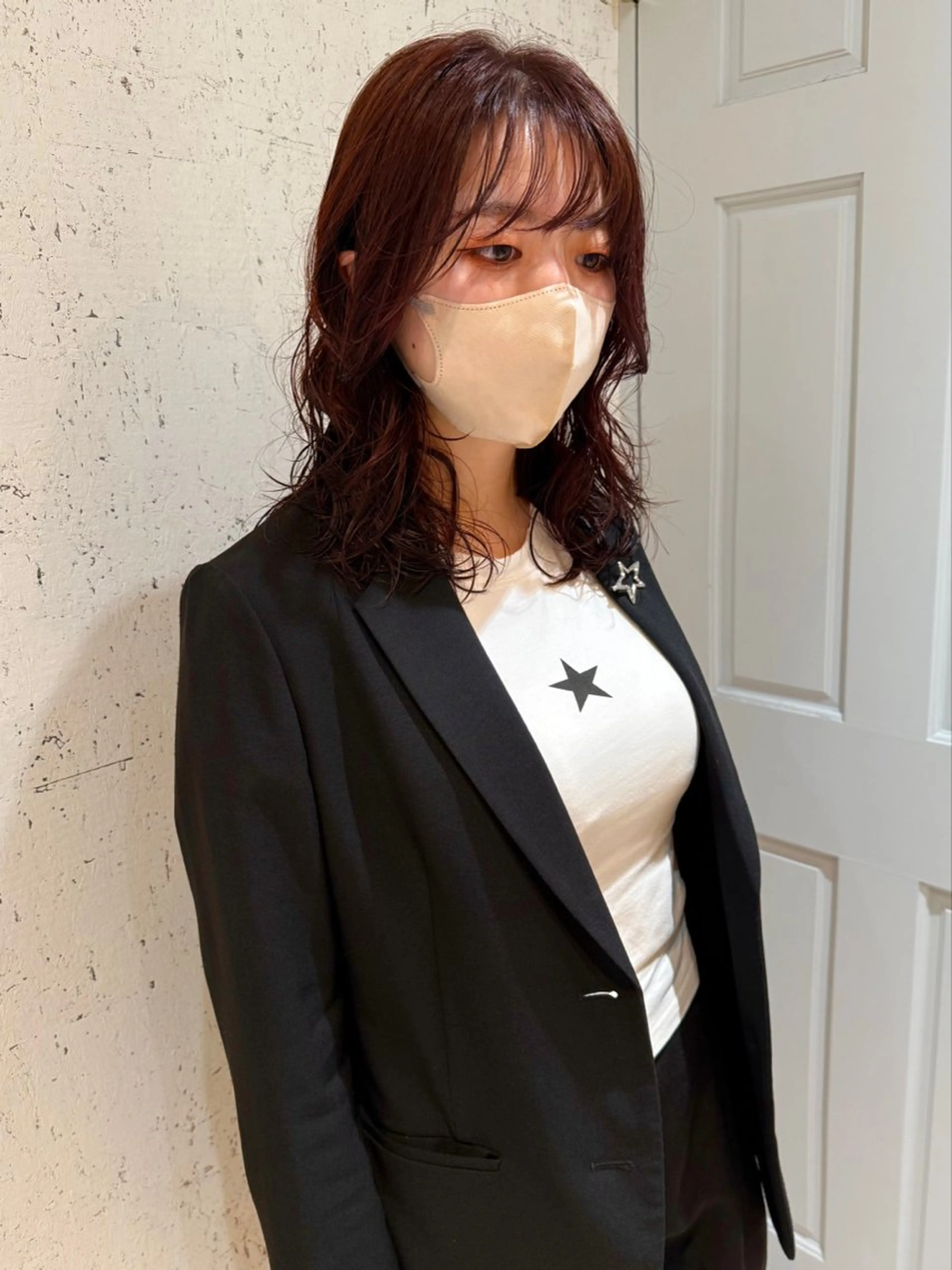 セミロング カラー パーマ セミロングパーマ カット ヘアカラー パーマ トリートメント mai / linoah˚✧のヘアスタイル