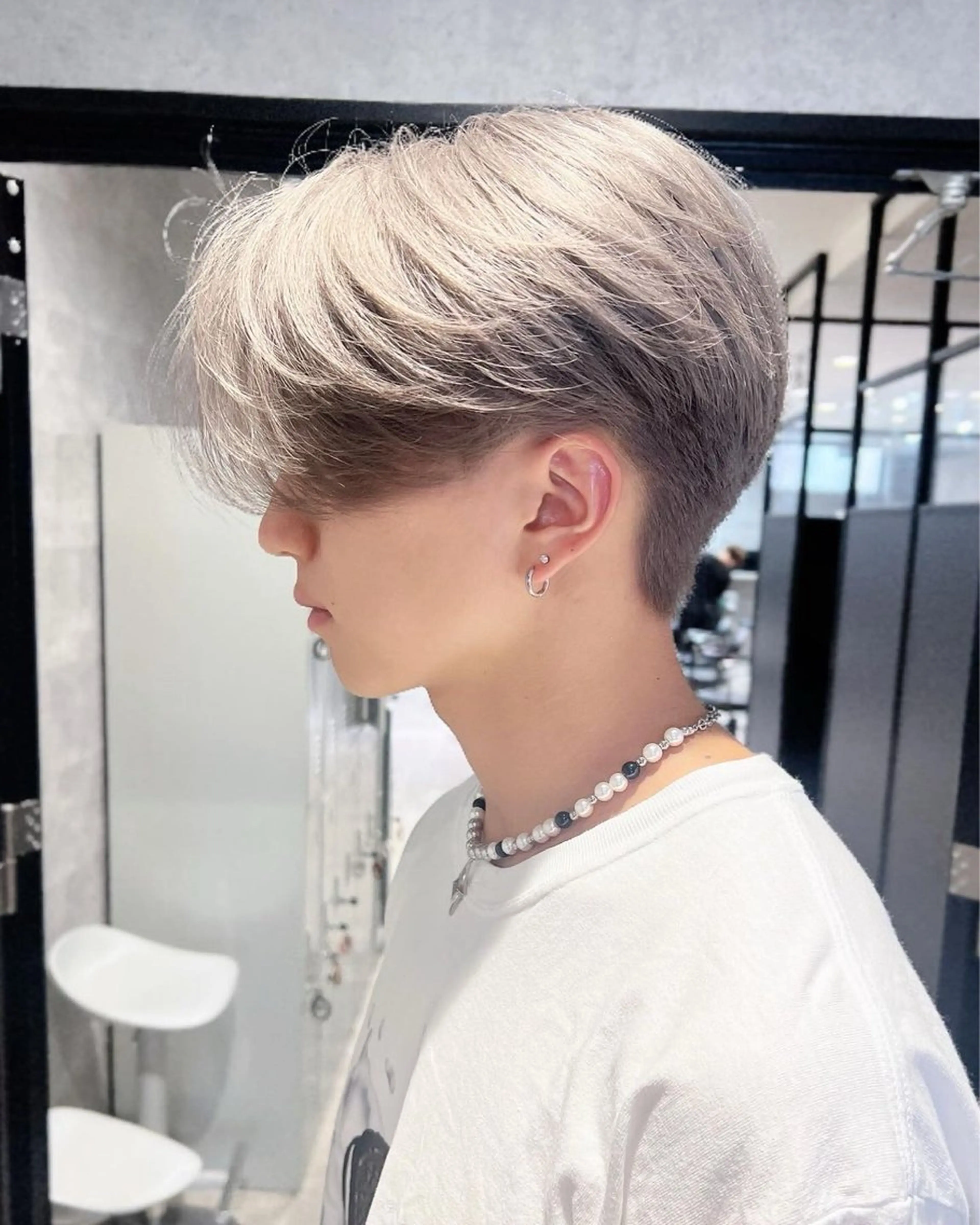 カラー メンズ グレージュ NOVA天王寺 武元　裕聖のヘアスタイル