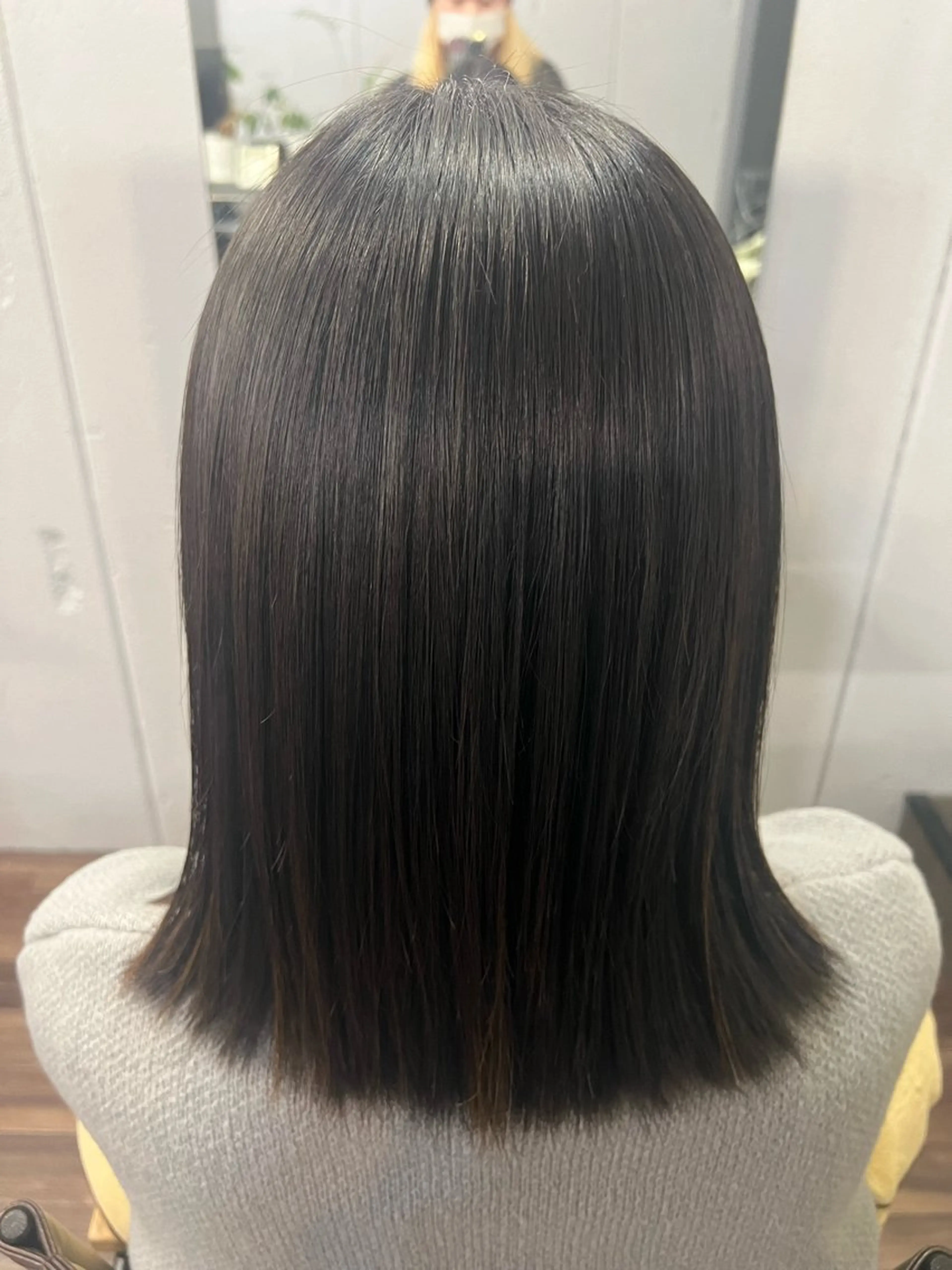 セミロング ハイライト 縮毛矯正 トリートメント terra🌈大久保 睦美のヘアスタイル