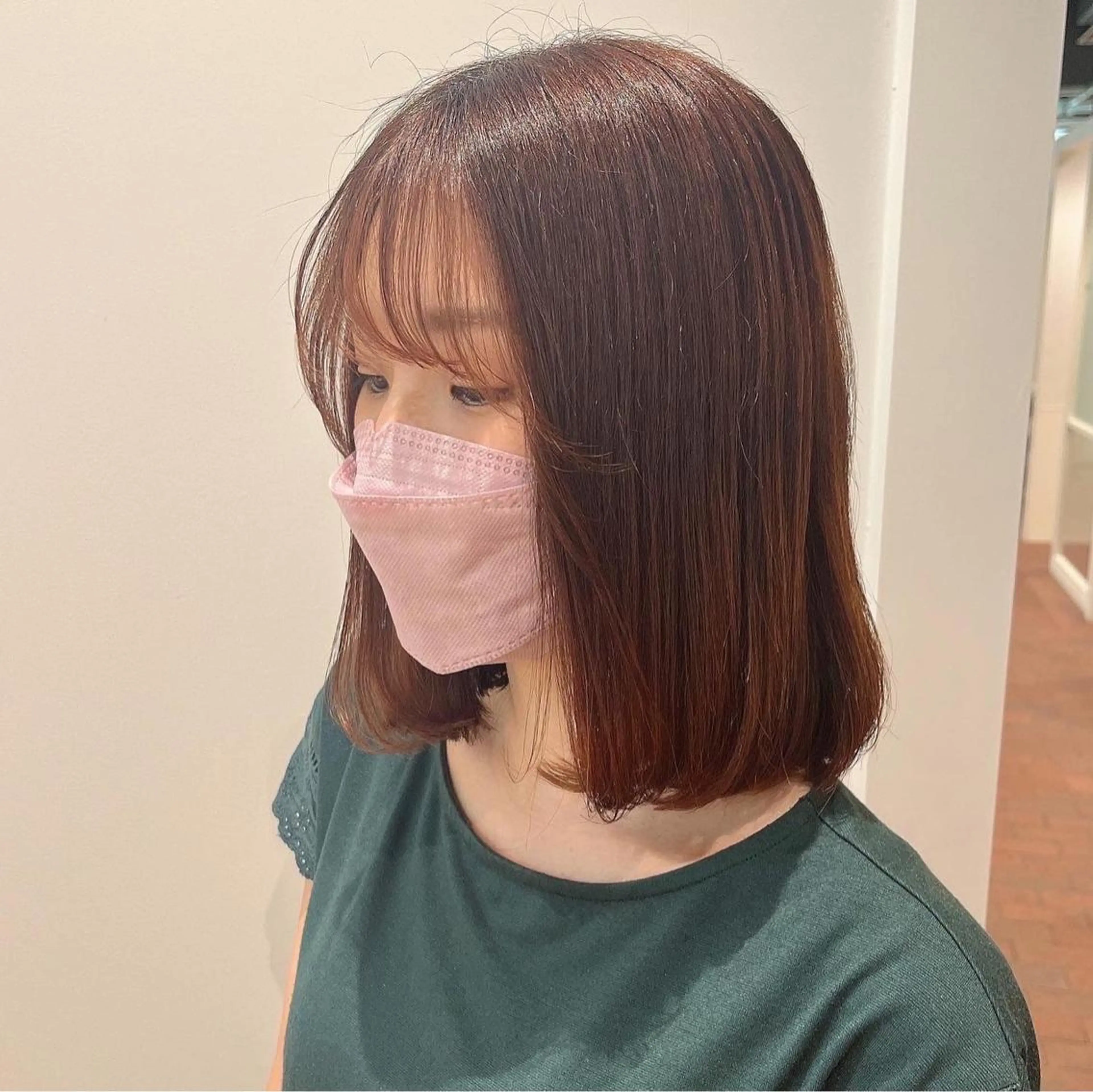 ミディアム マンツーマン 縮毛矯正/マユコのヘアスタイル