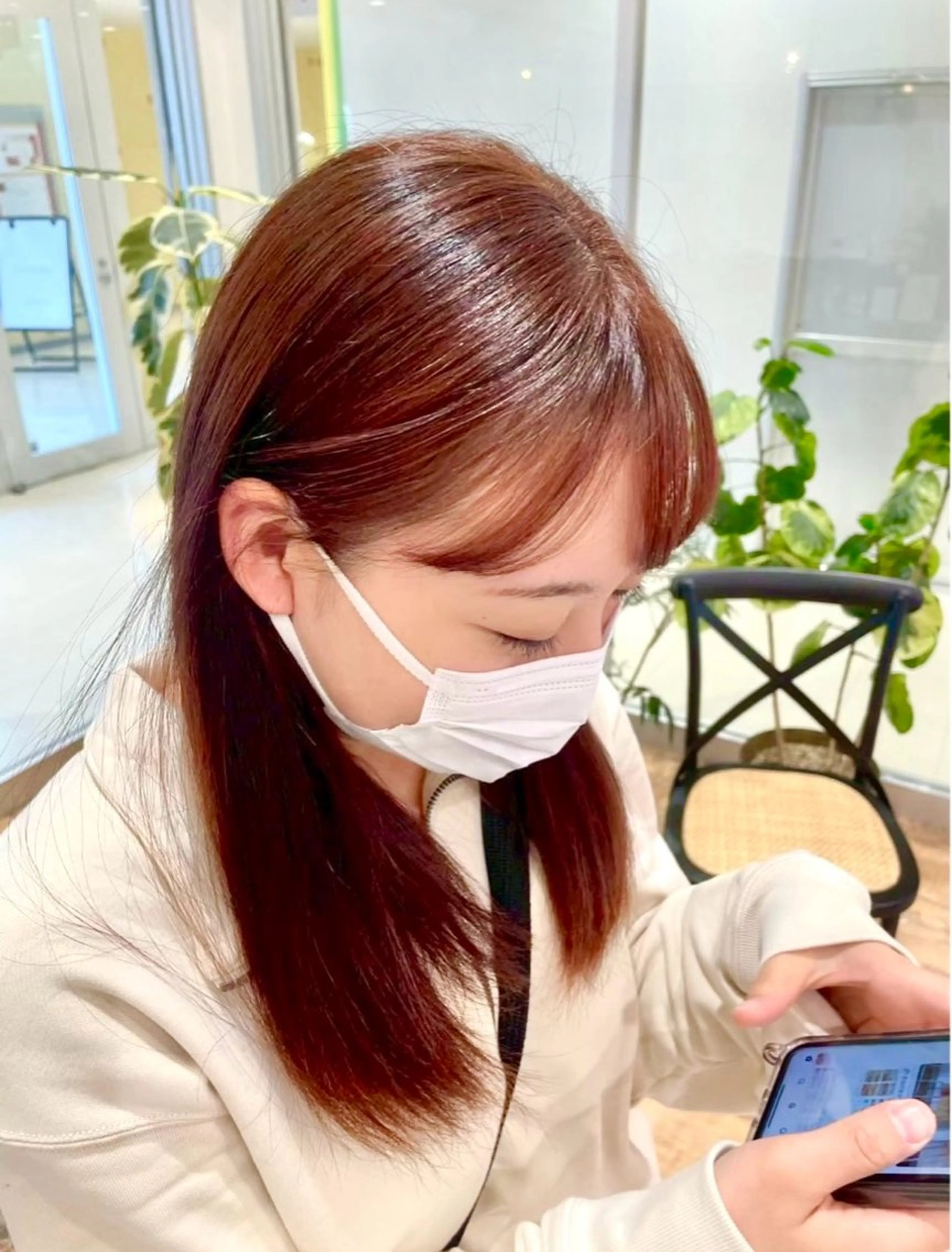 カラー 🍎エクステ/暖色 カラー🍎あyaかのヘアスタイル