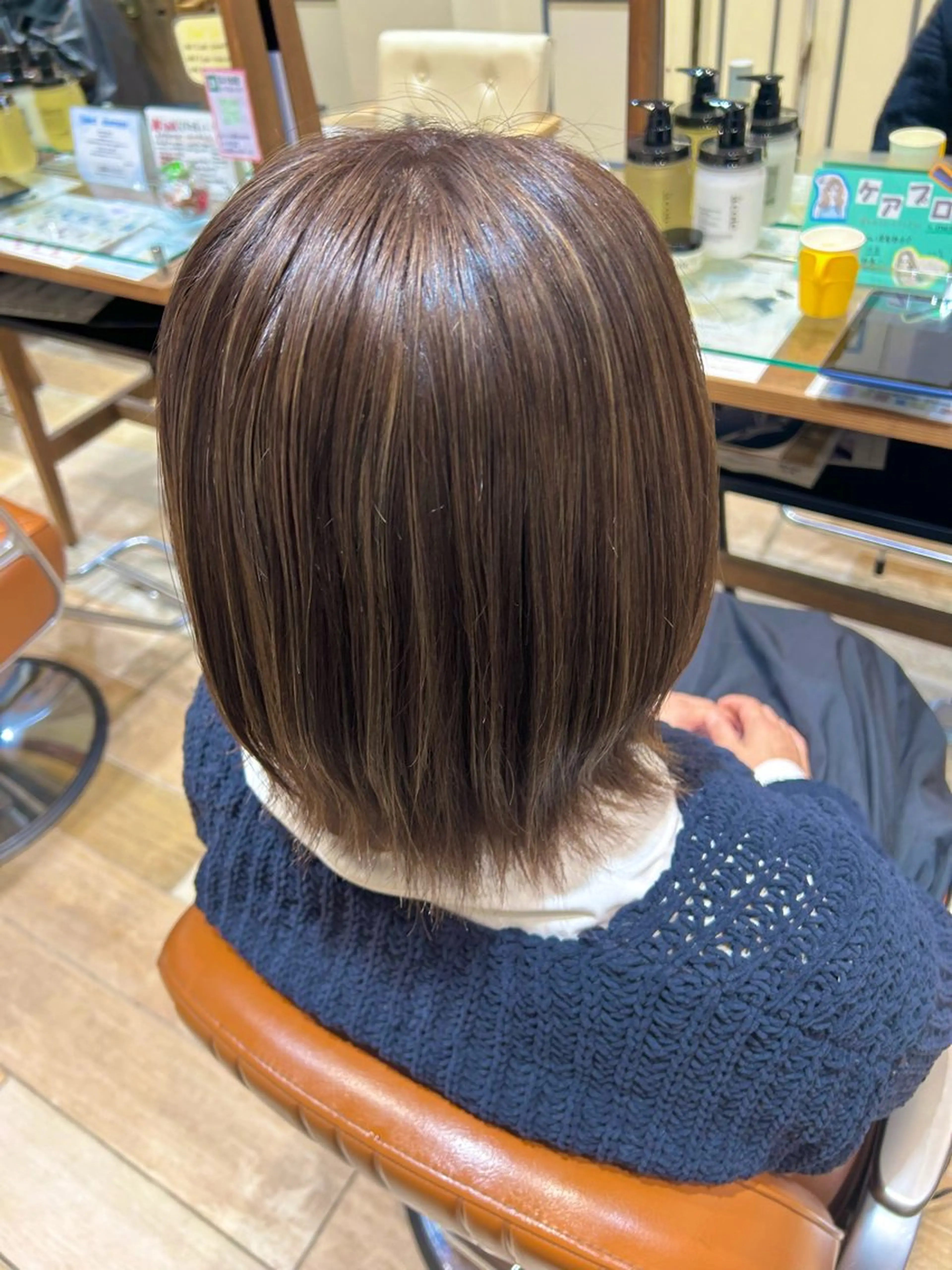 カラー ハイライトカラー ヘアカラー 須藤 向日葵のヘアスタイル