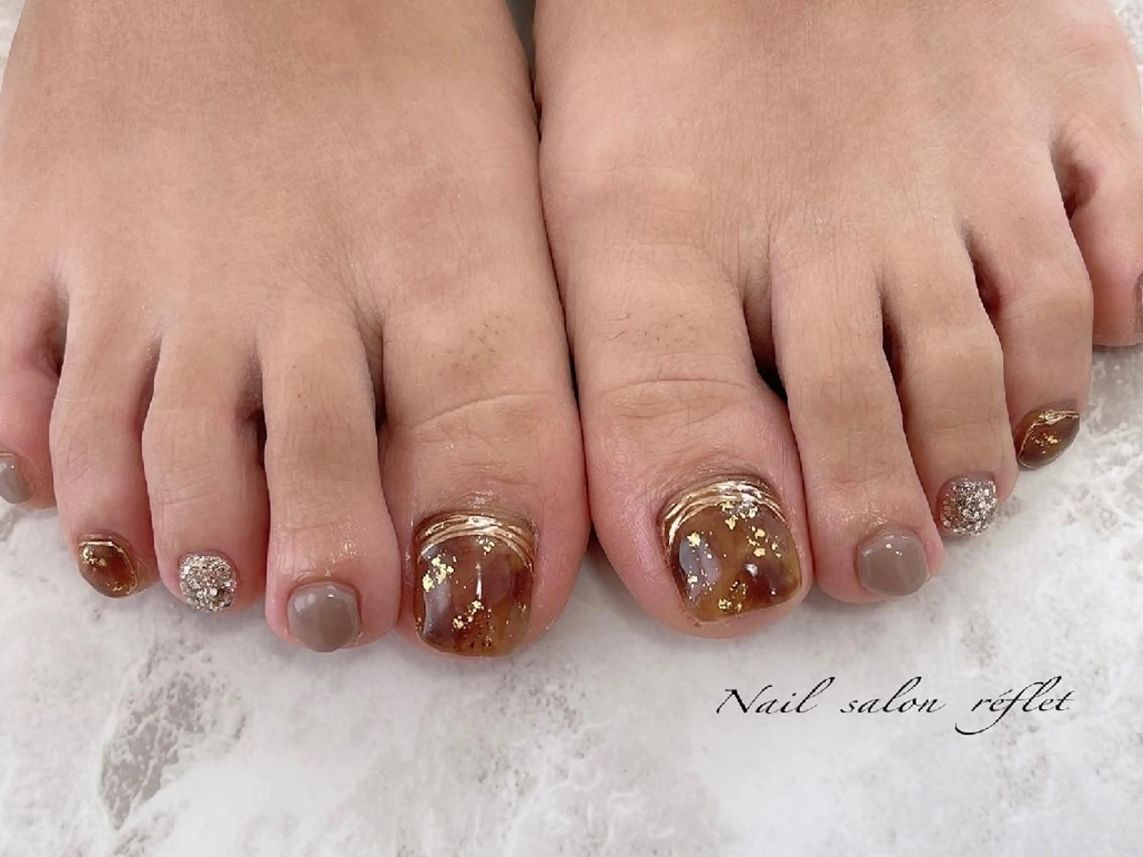 ネイル フットネイル Nailsalon Lebelのネイルデザイン