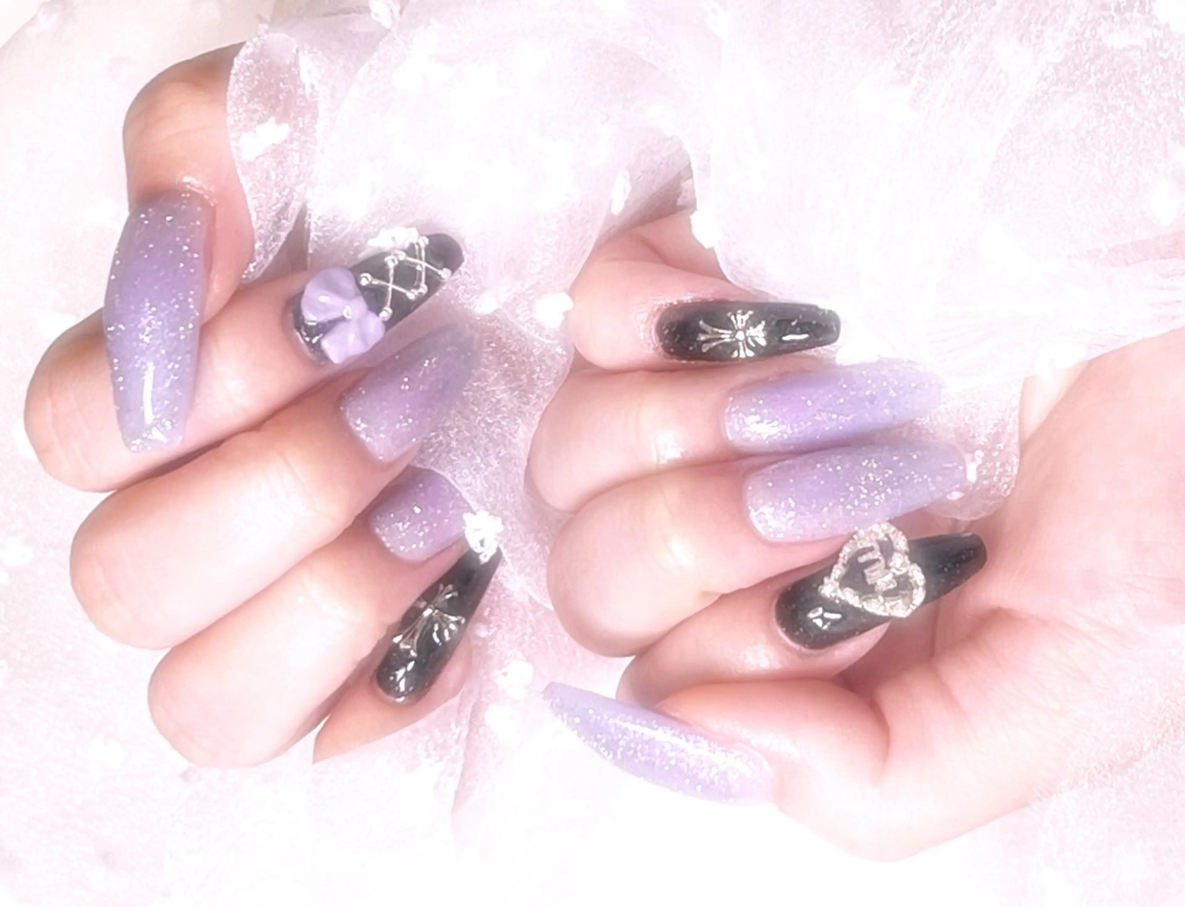 ネイル 長さ出し スカルプネイル plaisir プレジールネイルのネイルデザイン