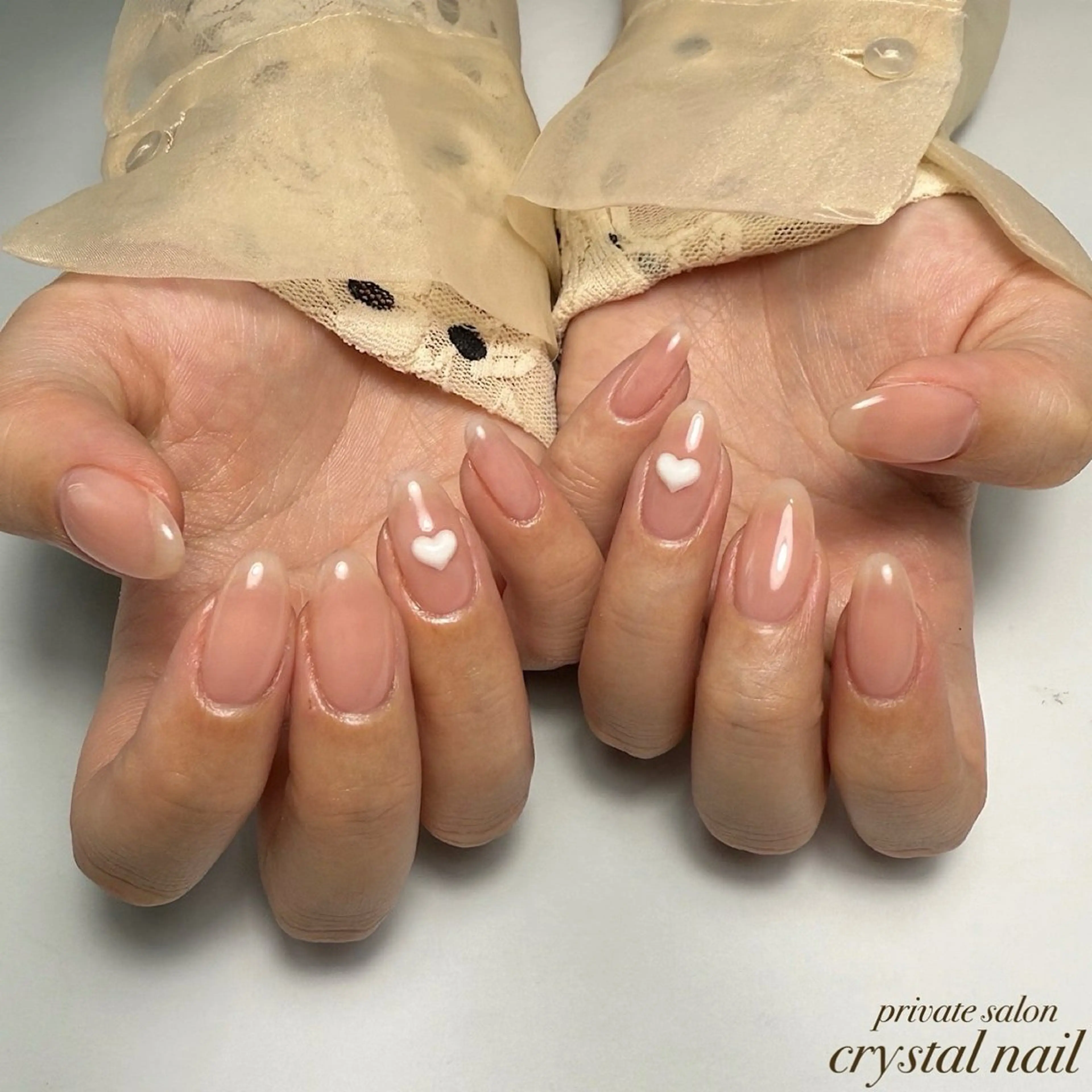 ネイル ワンカラーネイル Crystal Nailのネイルデザイン