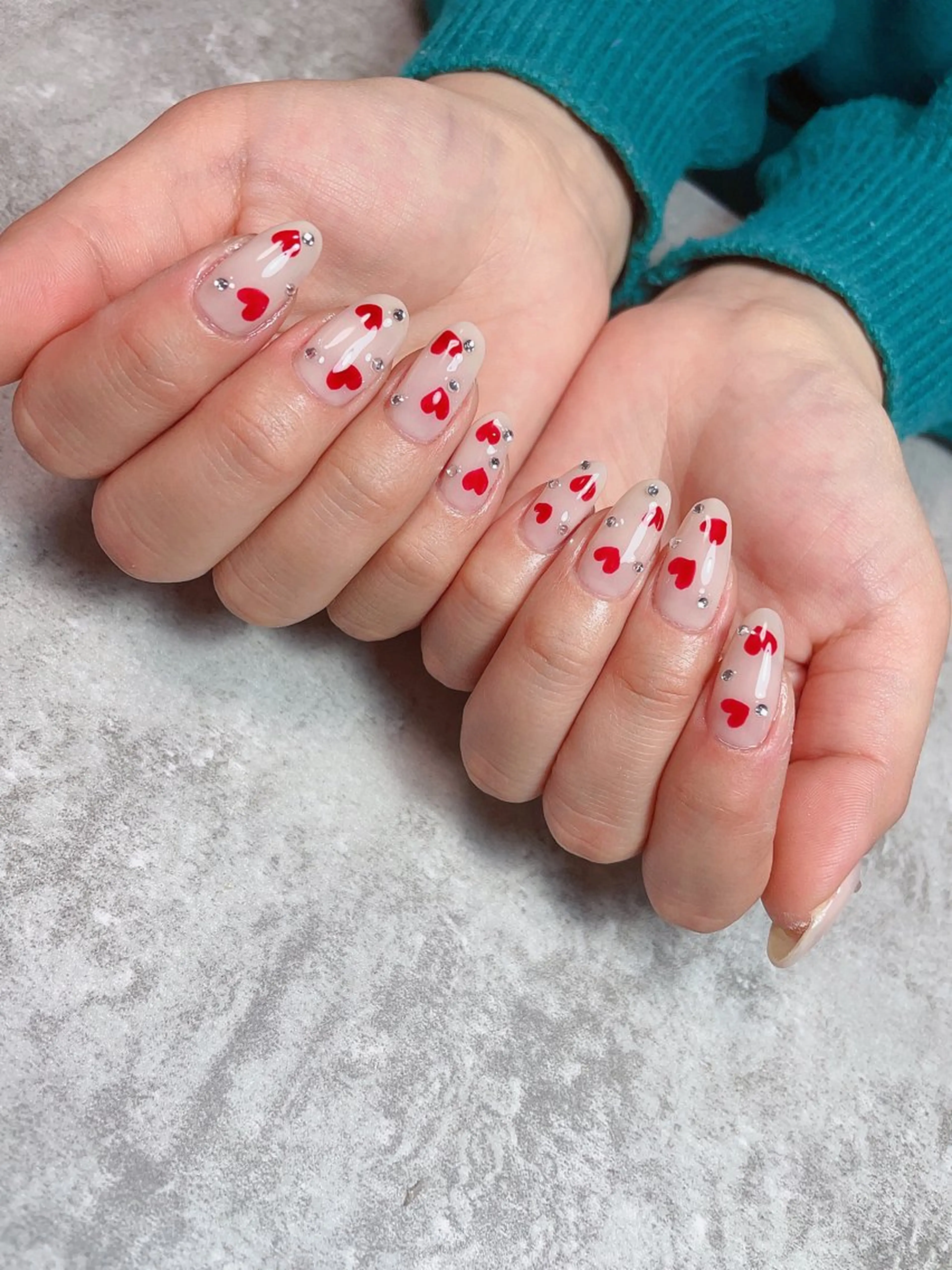 ネイル バレンタイン ハンドネイル Ai Nail所属・Ai Nailのネイルデザイン