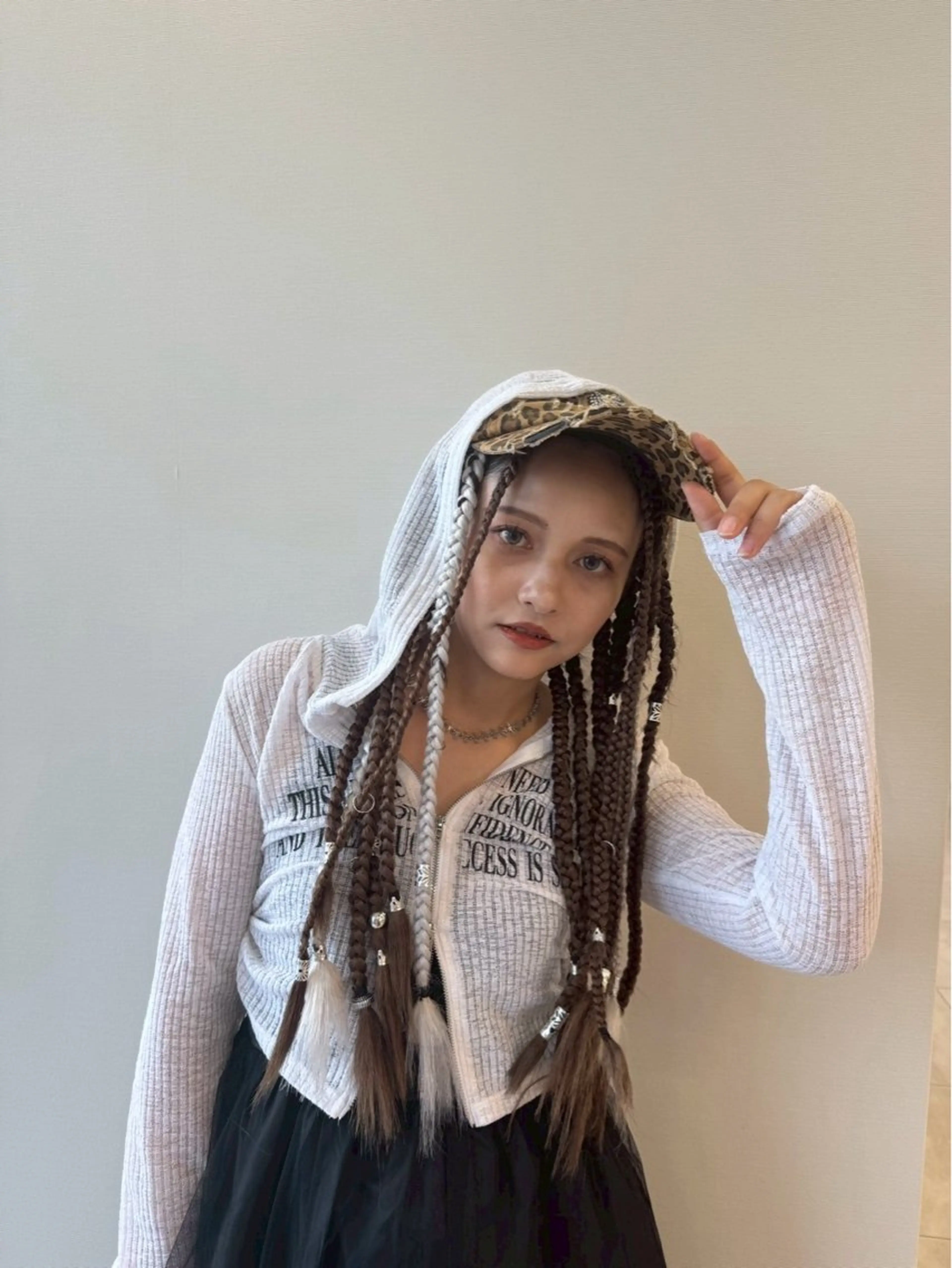 ロング 韓国エクステ／羽エク ダブルスキル💛のヘアスタイル