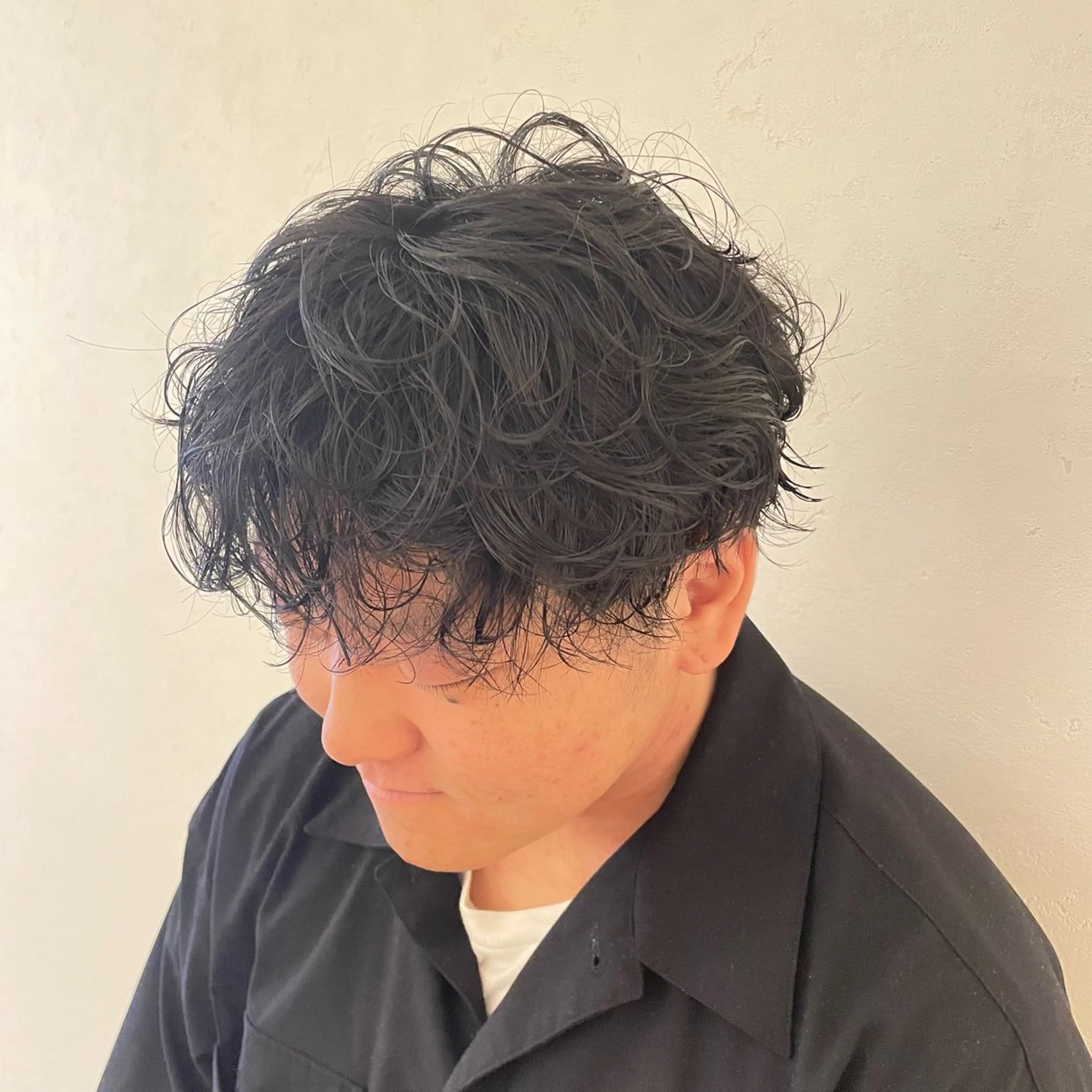 パーマ メンズ カット パーマ 小宮山 桃加のヘアスタイル
