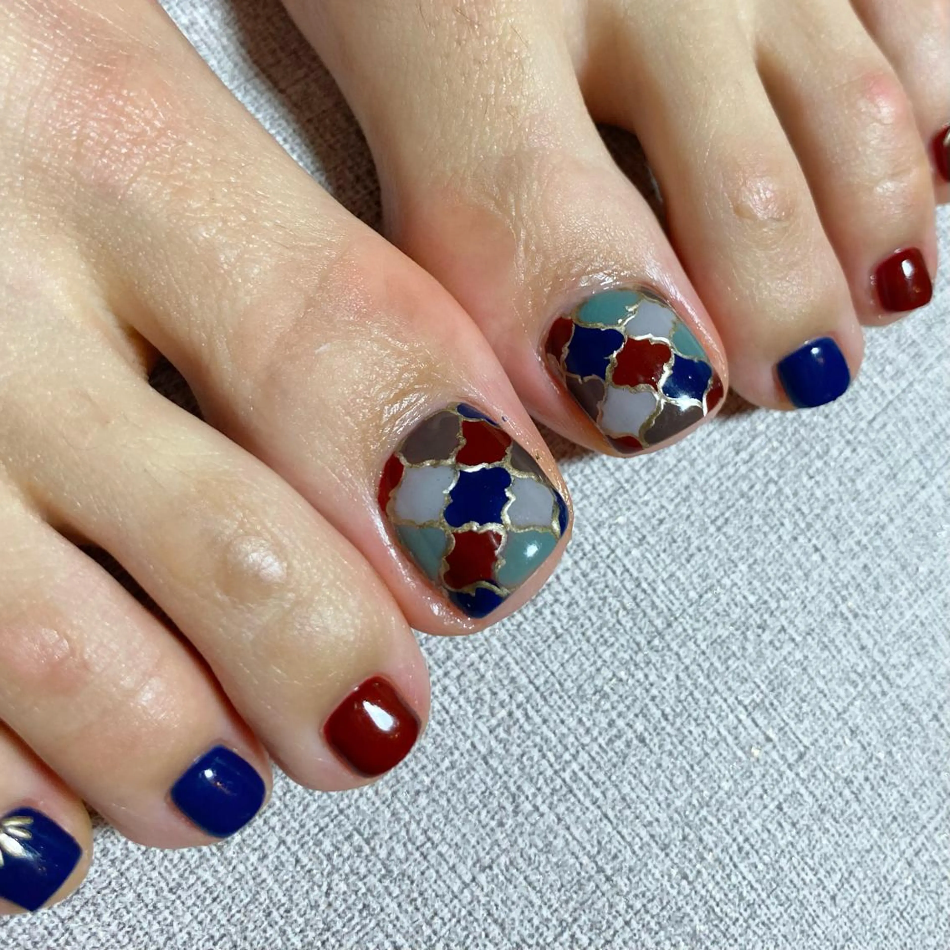 ネイル アートネイル ニュアンスネイル 冬ネイル フットネイル 山田 貴子のネイルデザイン