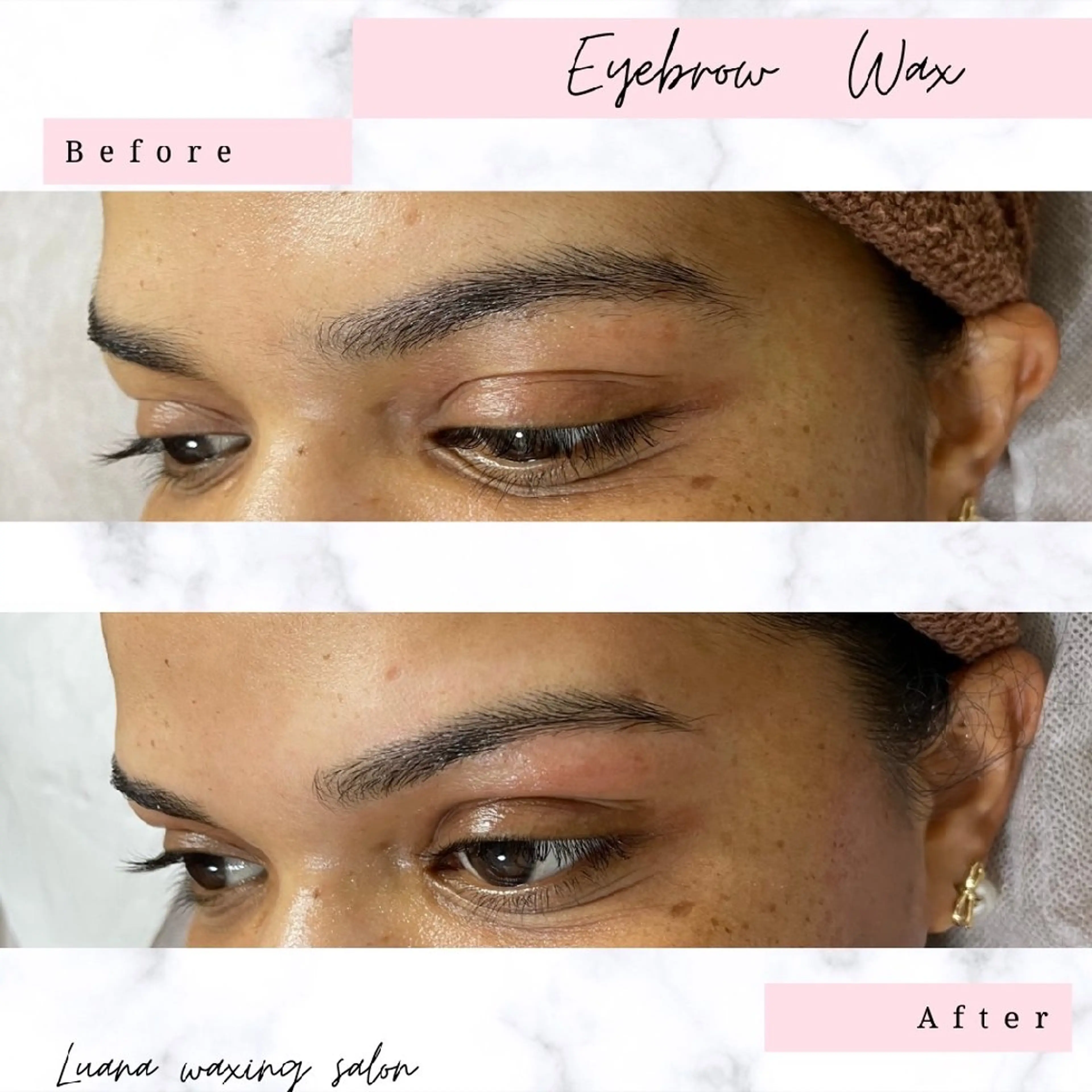 アイブロウ 眉毛ワックス脱毛 Luana wax 🐚根本のエステ・リラクイメージ