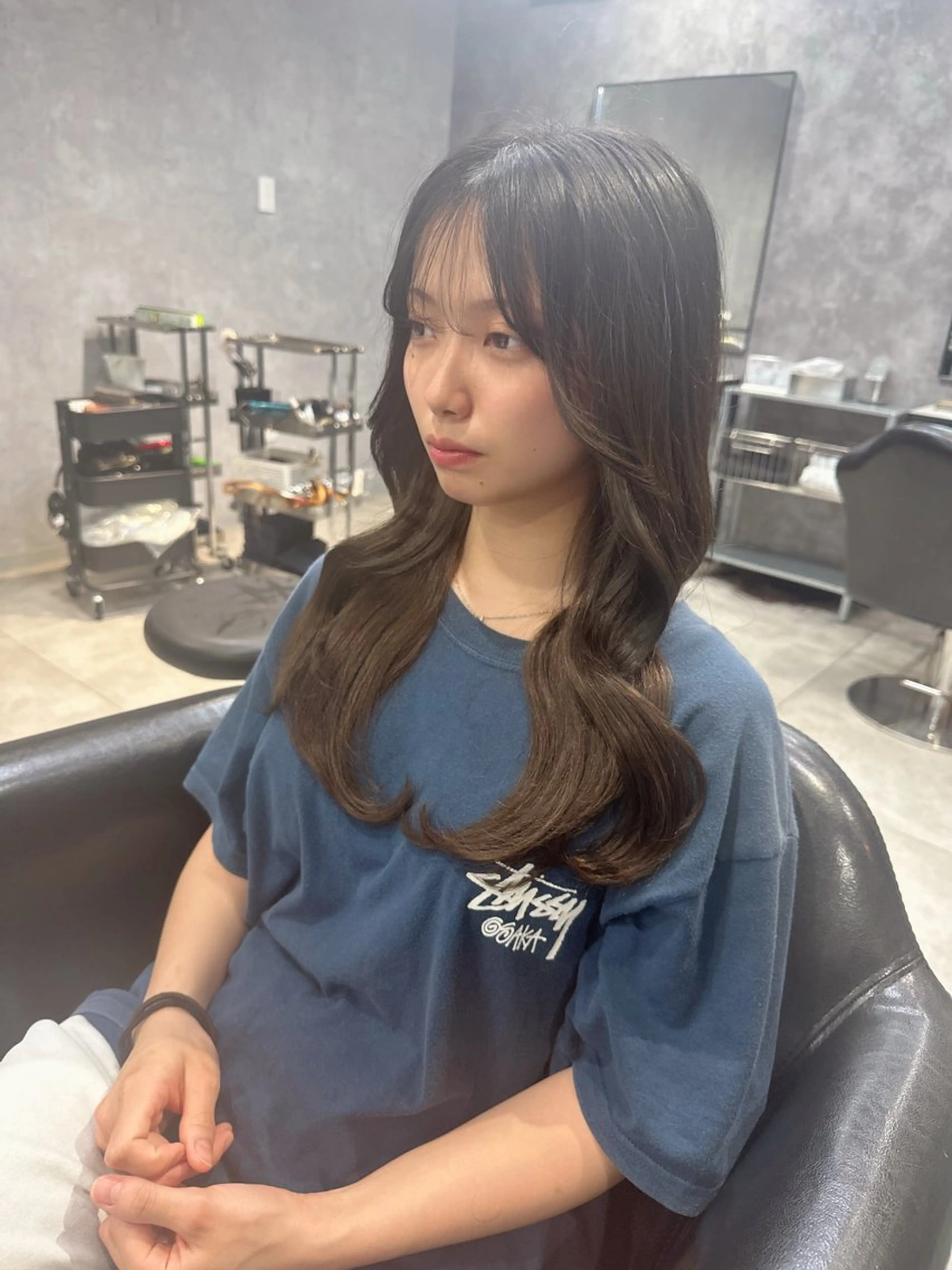 セミロング プルエクステ エクステ 🪡プルエクステ🪡 カラエク評価◎ユウゴのヘアスタイル