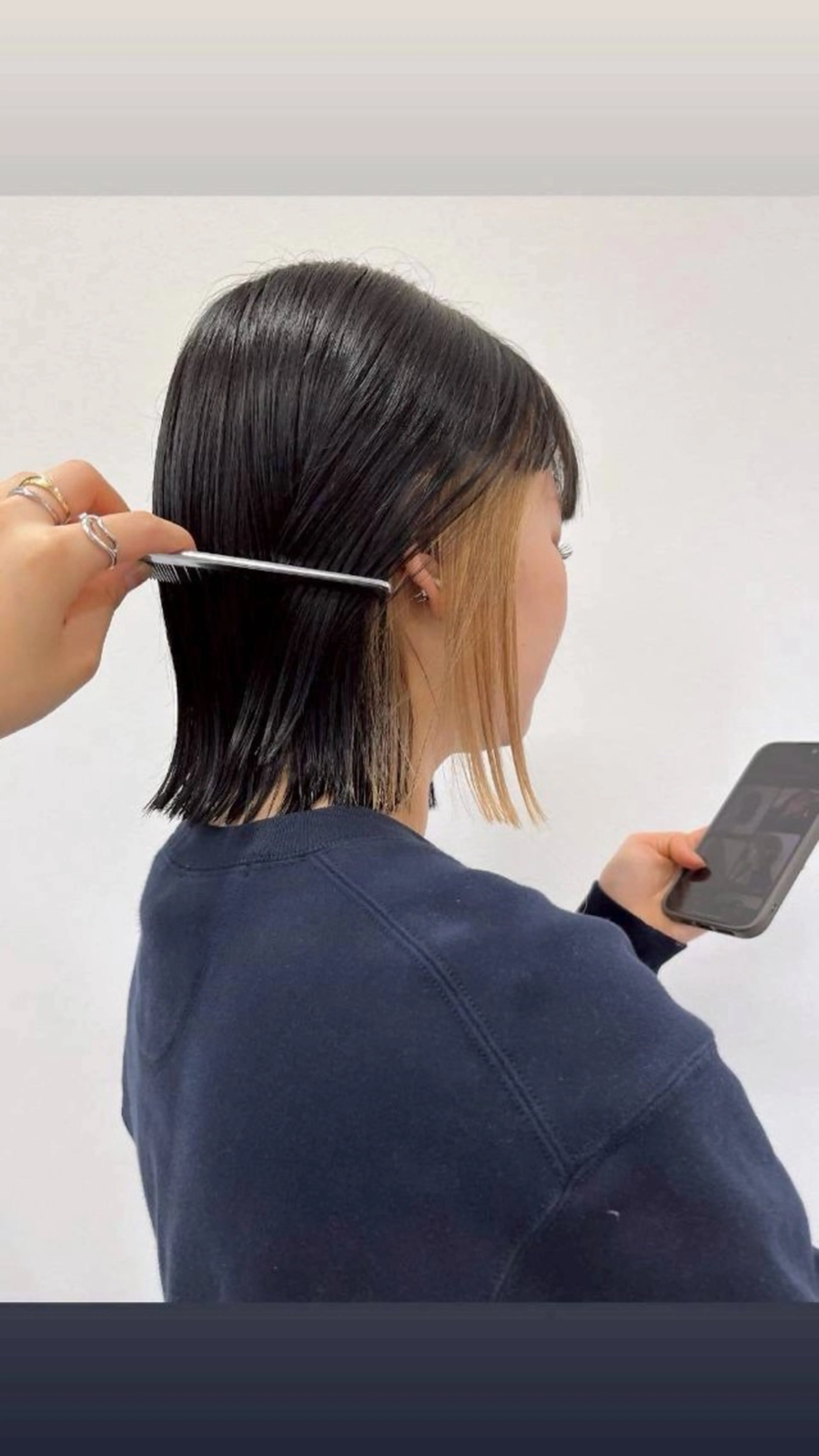 カラー ルプラボウ ふくい きなりのヘアスタイル