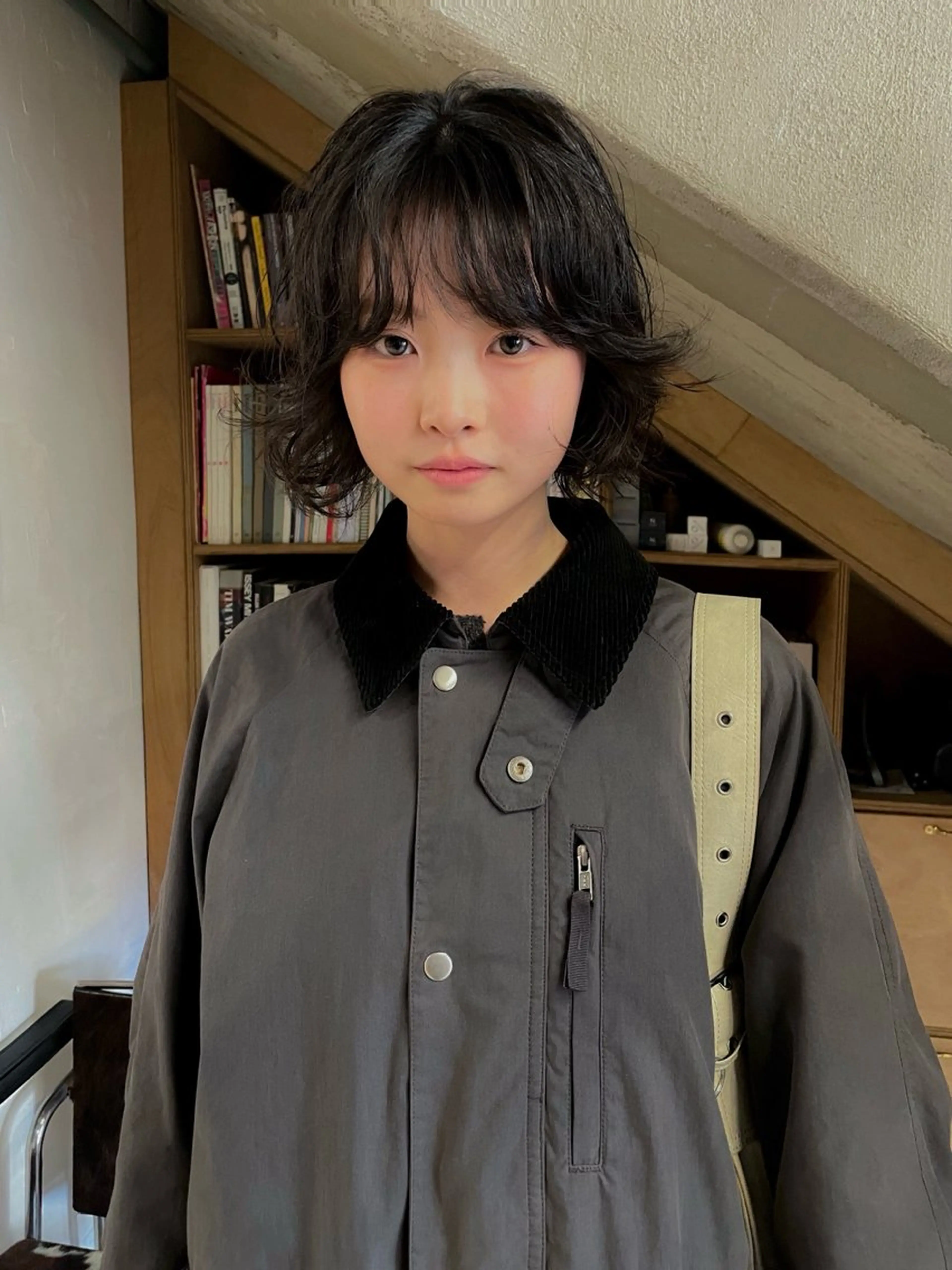 ショート パーマ パーマ/レイヤー 岩山丈一郎のヘアスタイル