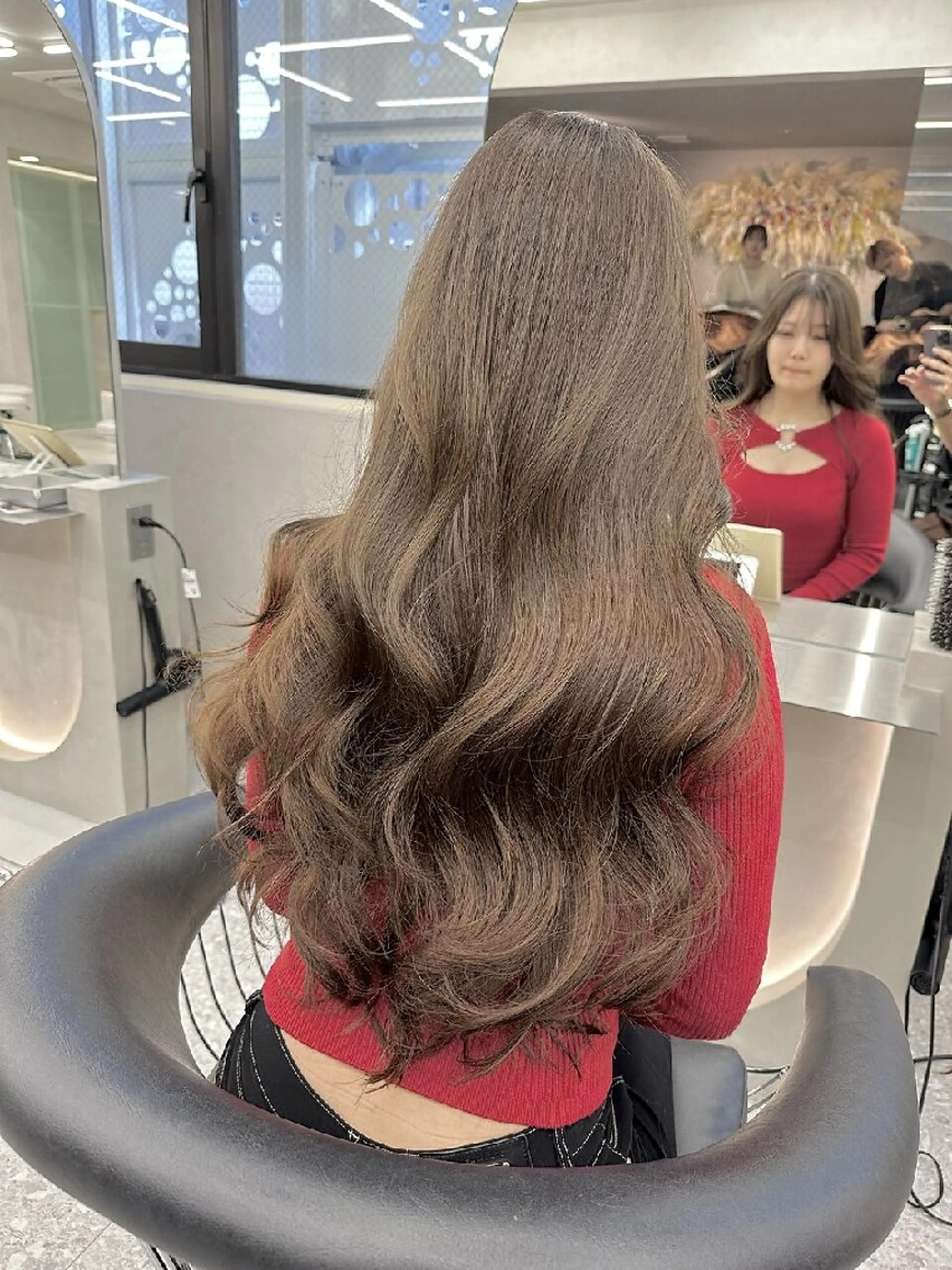 ロング カラー カット ヘアカラー トリートメント 髪質改善/韓国ヘア /透明感カラー🧸のヘアスタイル