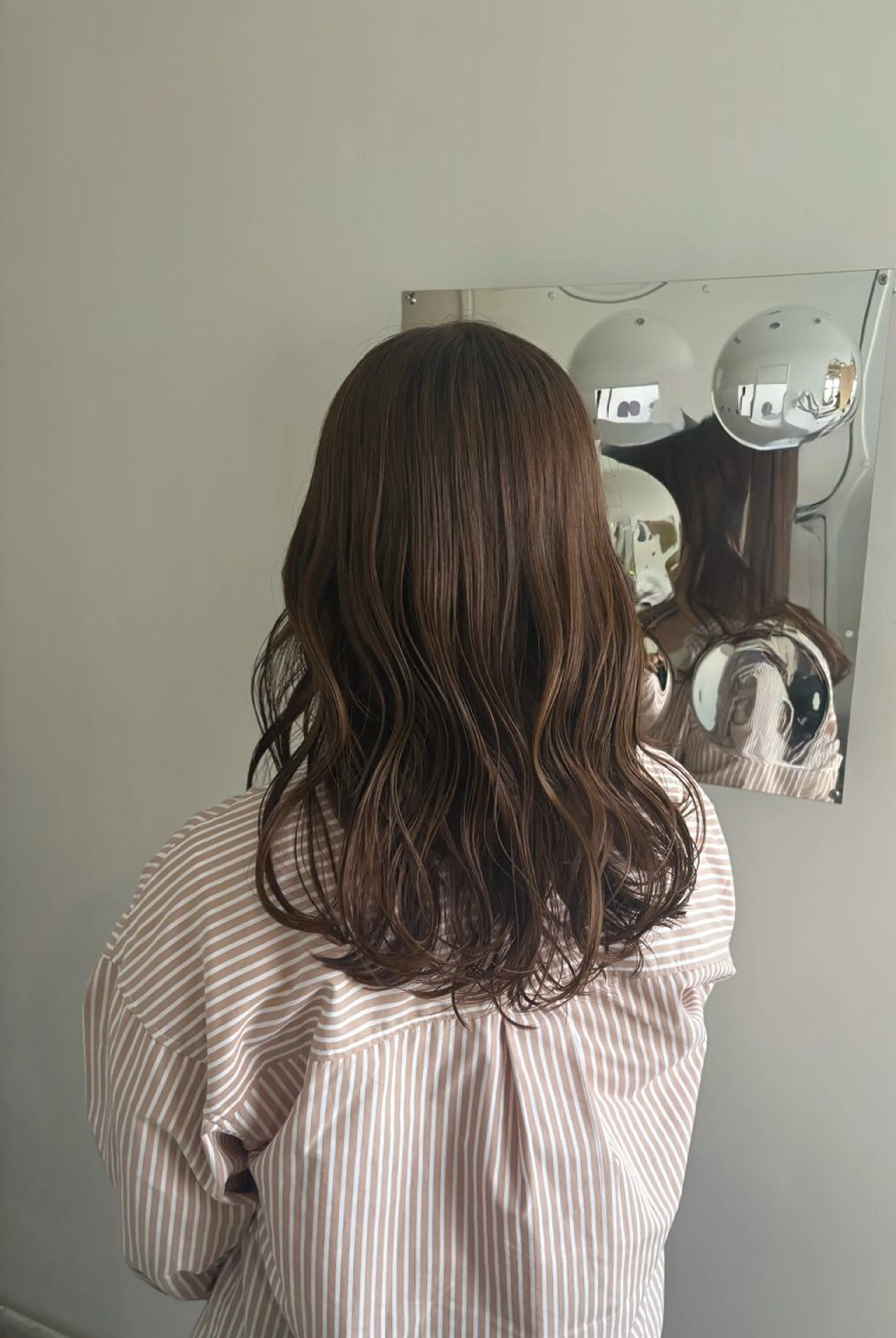 ロング ボブ ロング ヘアカラー 髪質改善/レイヤー/ 大阪/ヨシノヒメカのヘアスタイル