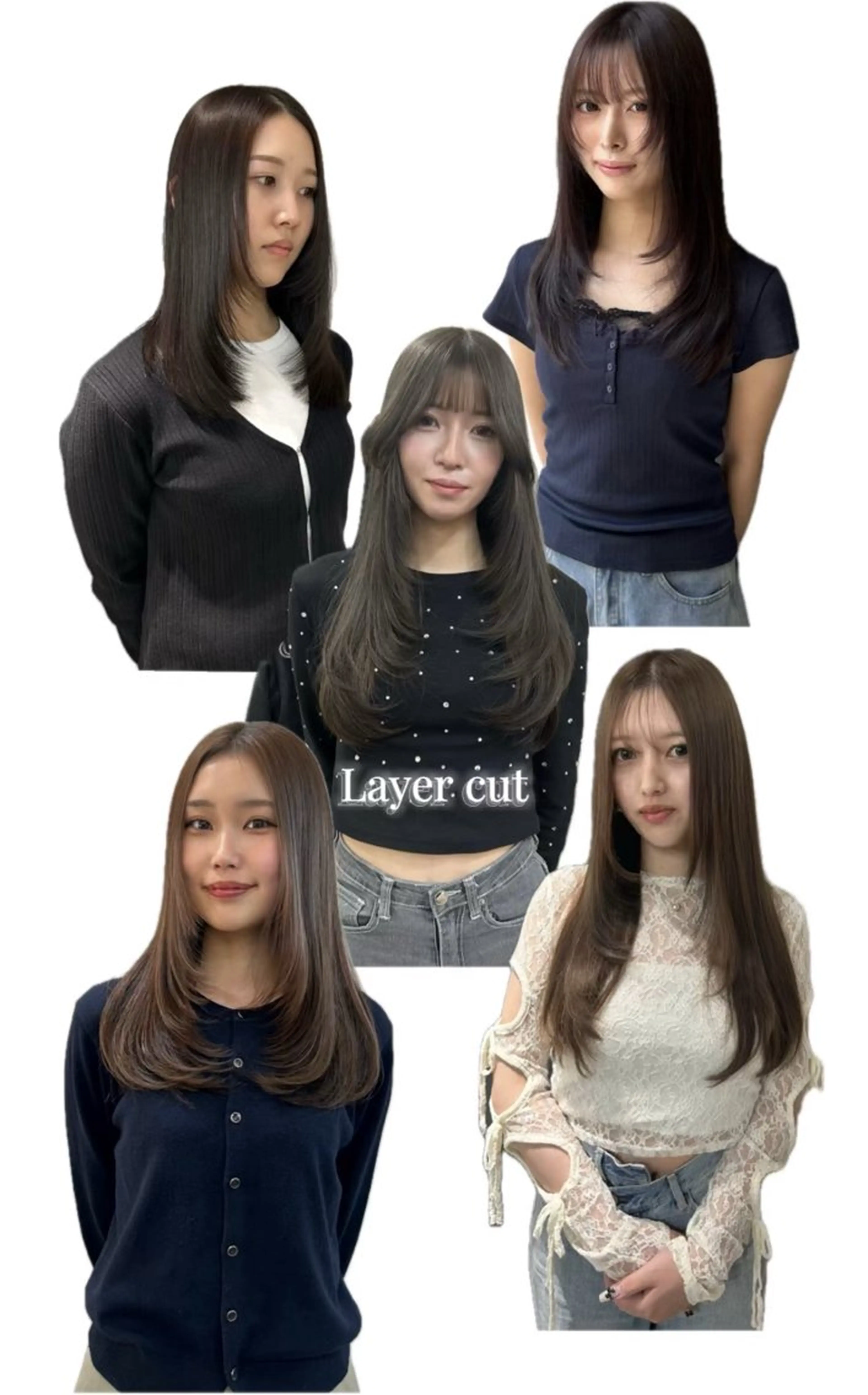 セミロング レイヤーカット カット ヘアカラー トリートメント えり 堀江/ボブ /レイヤー/艶髪のヘアスタイル