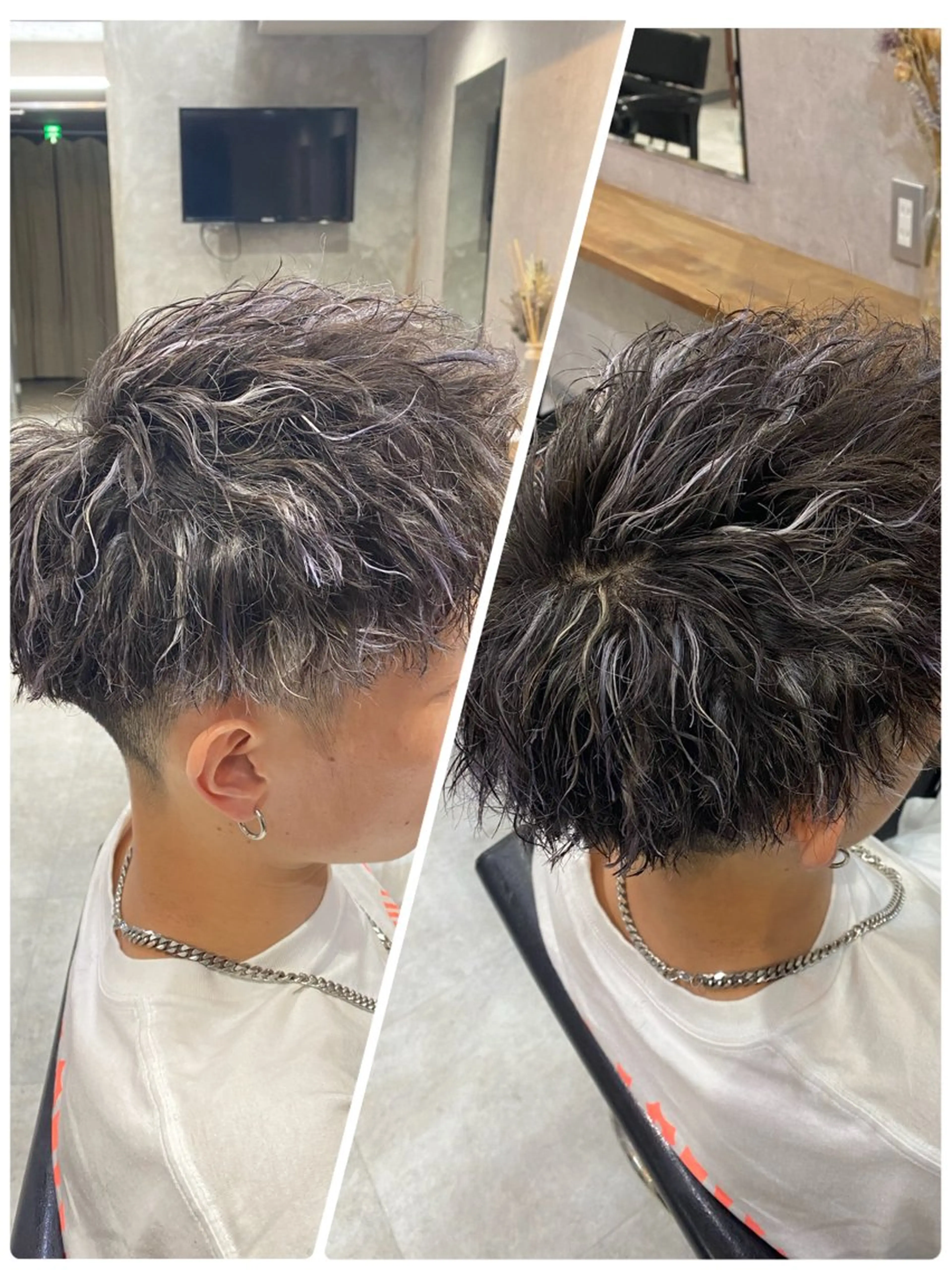 ショート カラー メンズ メンズハイライト ハイライトカラー ハイライト 🐉『メンズ美容師』 吉田龍星🐉のヘアスタイル