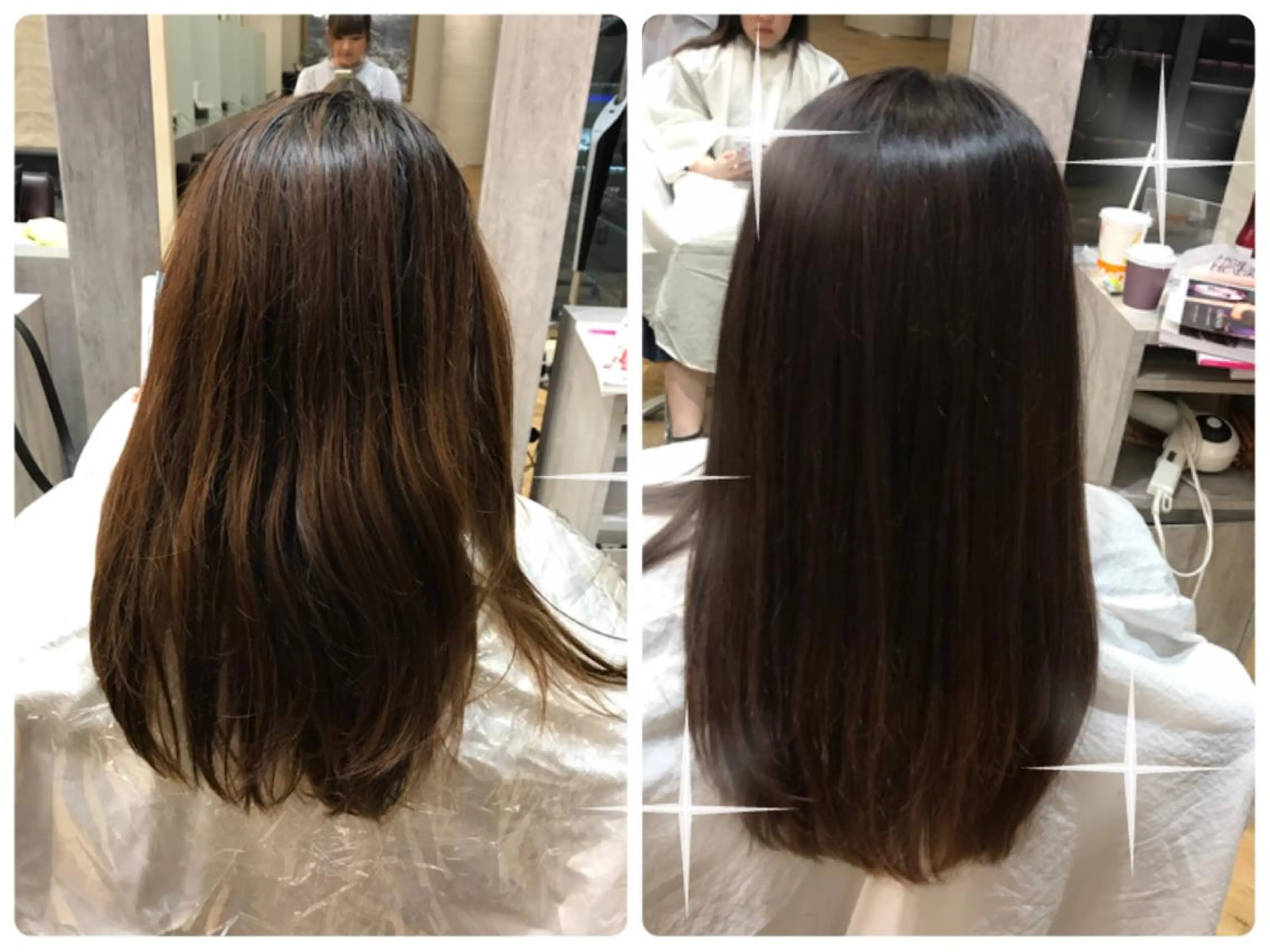 カラー ラベンダーカラー 渡辺 リリのヘアスタイル