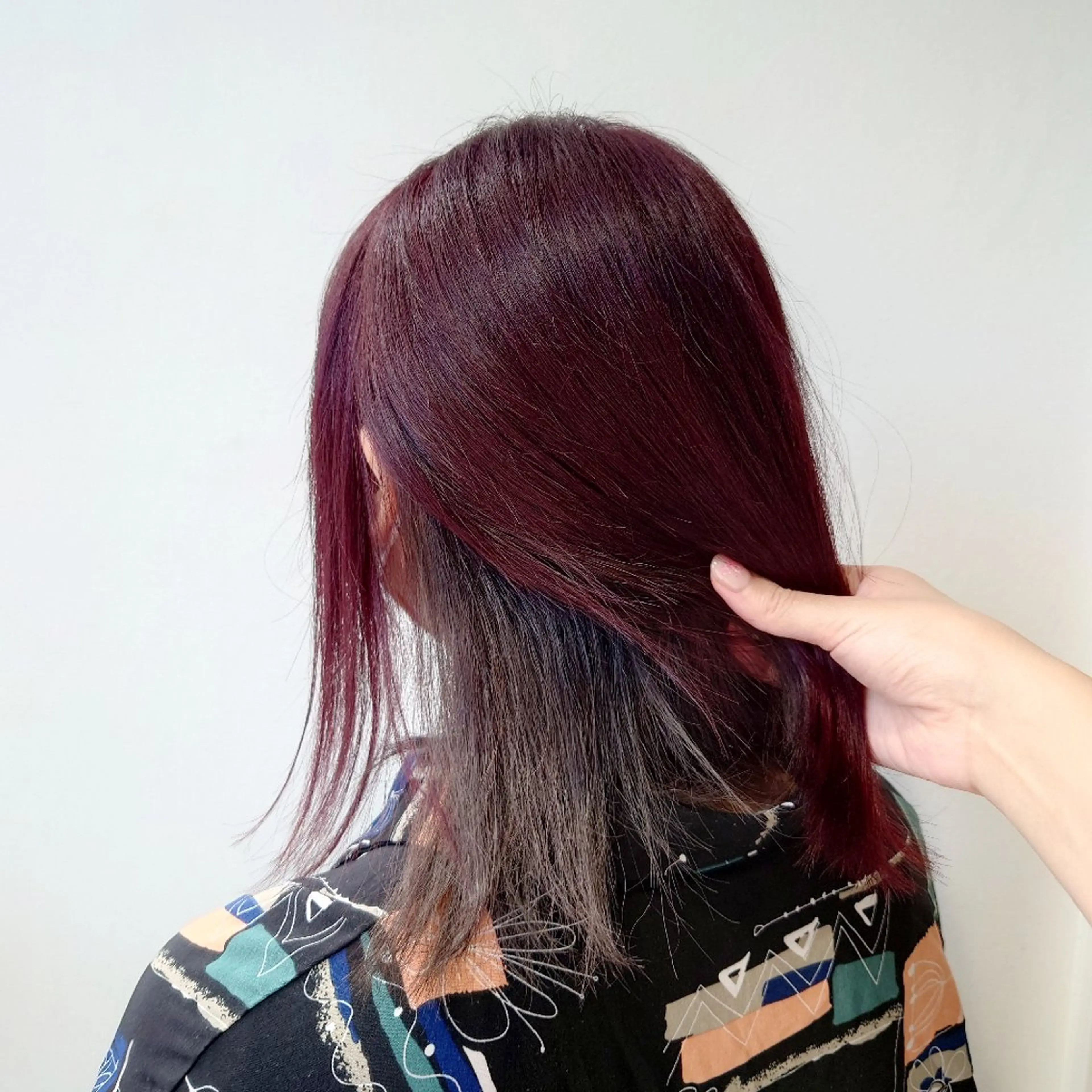 カラー ミディアム ヘアアレンジ カット ヘアカラー トリートメント かわい ゆうな 髪質改善/縮毛矯正のヘアスタイル