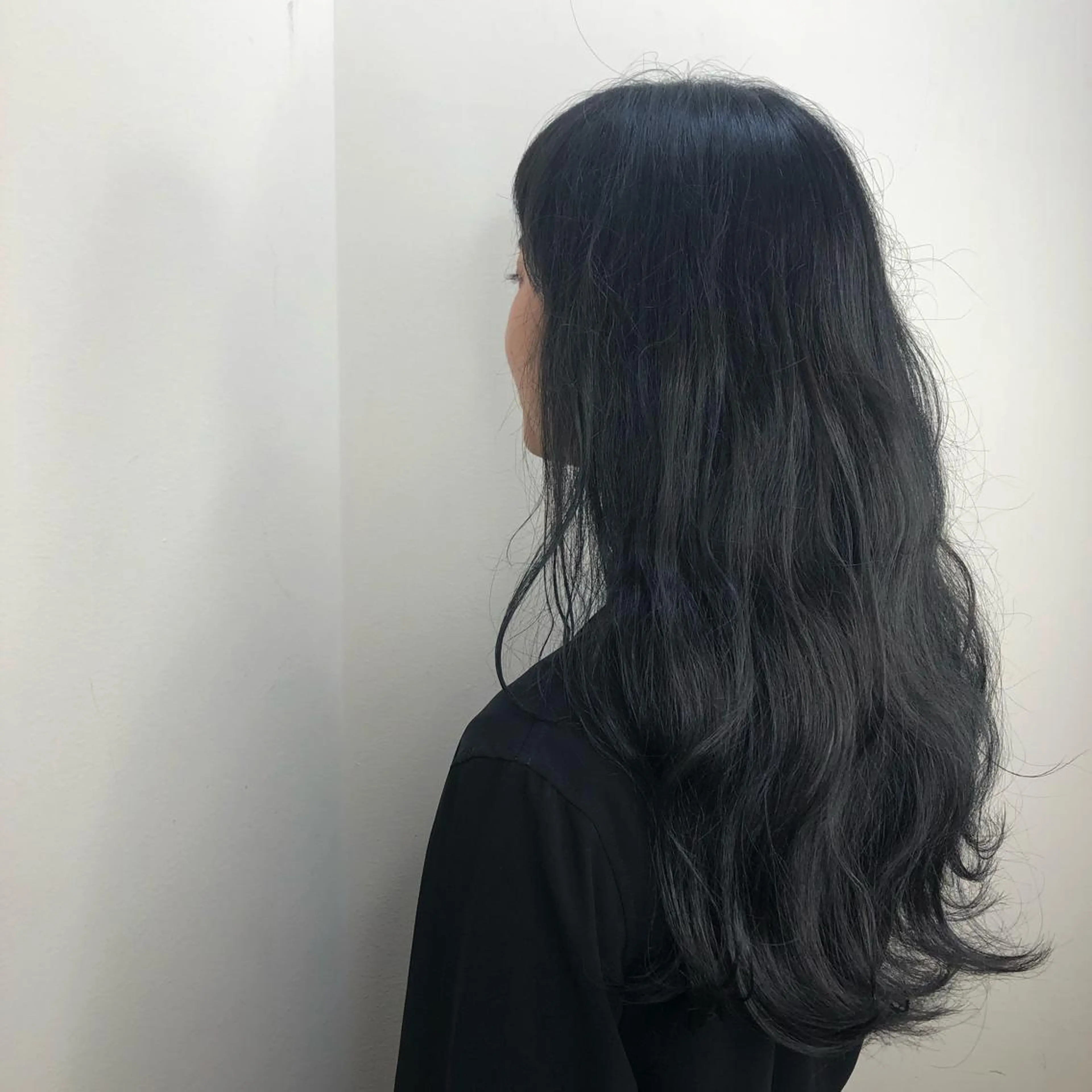 ロング カラー アッシュ ブルーカラー ブルーアッシュ ショート/パーマ/ カラー/FUKOのヘアスタイル