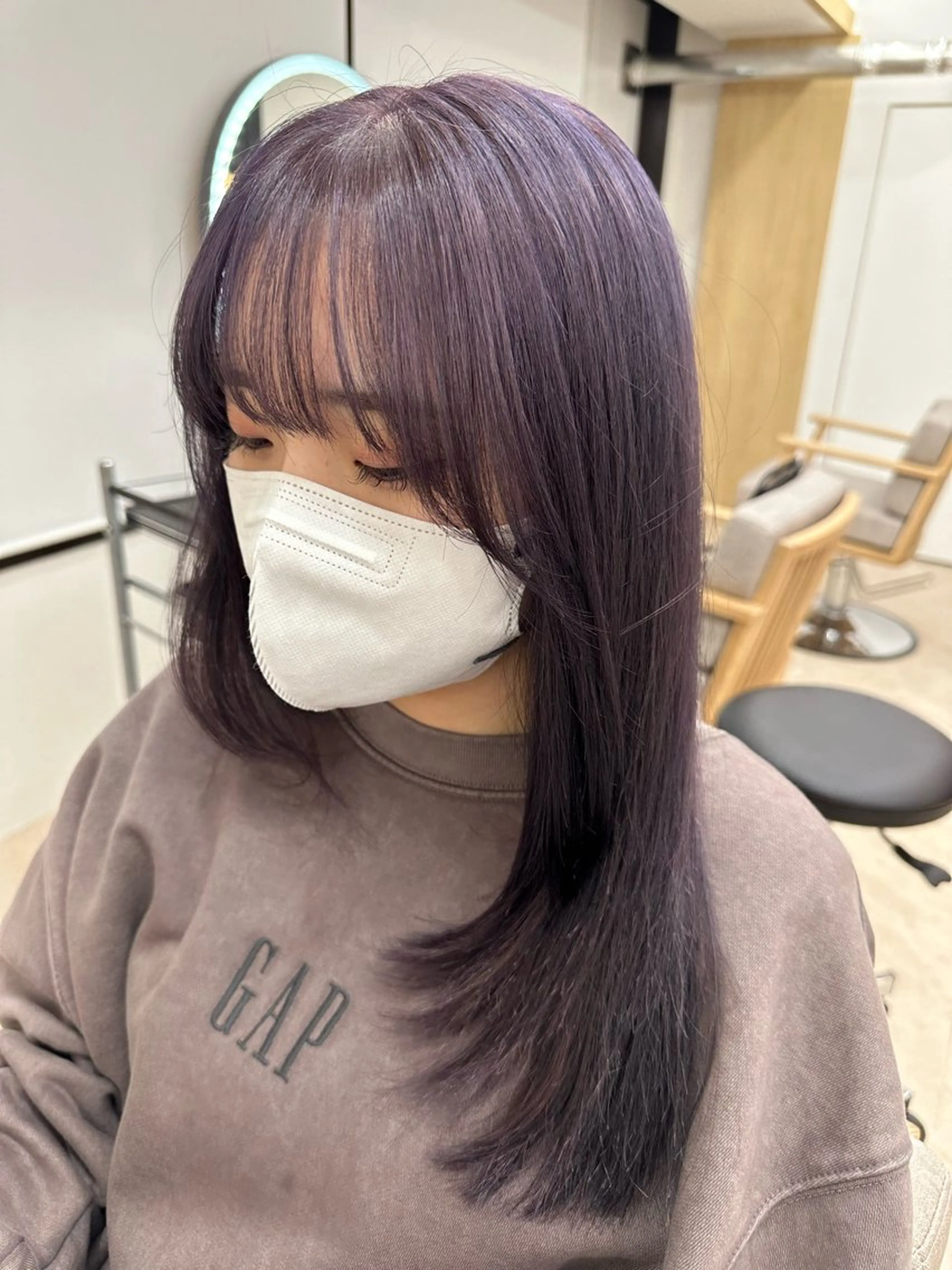 ロング momo🐶韓国ヘア /艶カラー/レイヤーのヘアスタイル