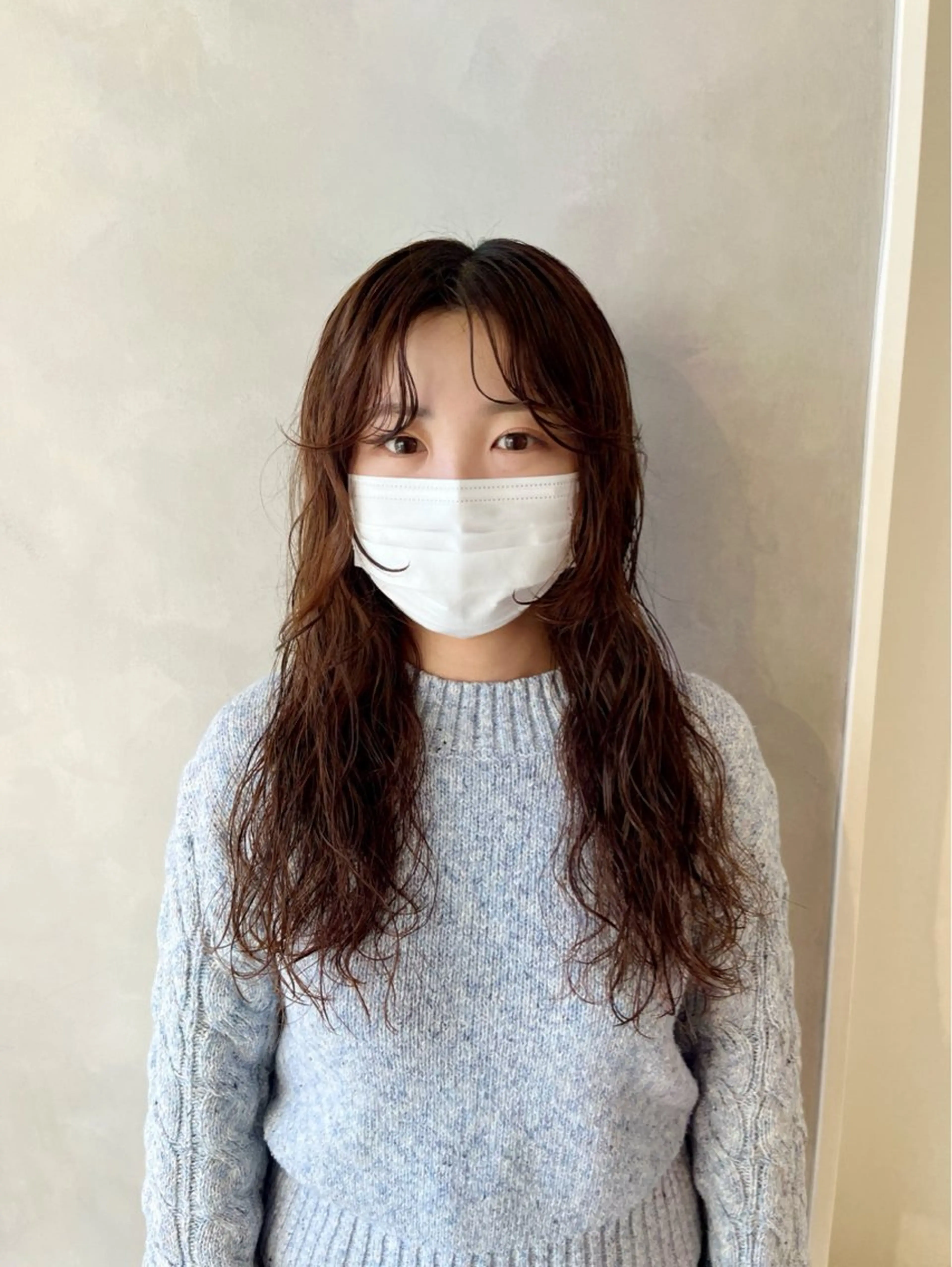 ロング パーマ カット パーマ トリートメント ボブ/ベージュ/ パーマ🪿近森ゆいのヘアスタイル