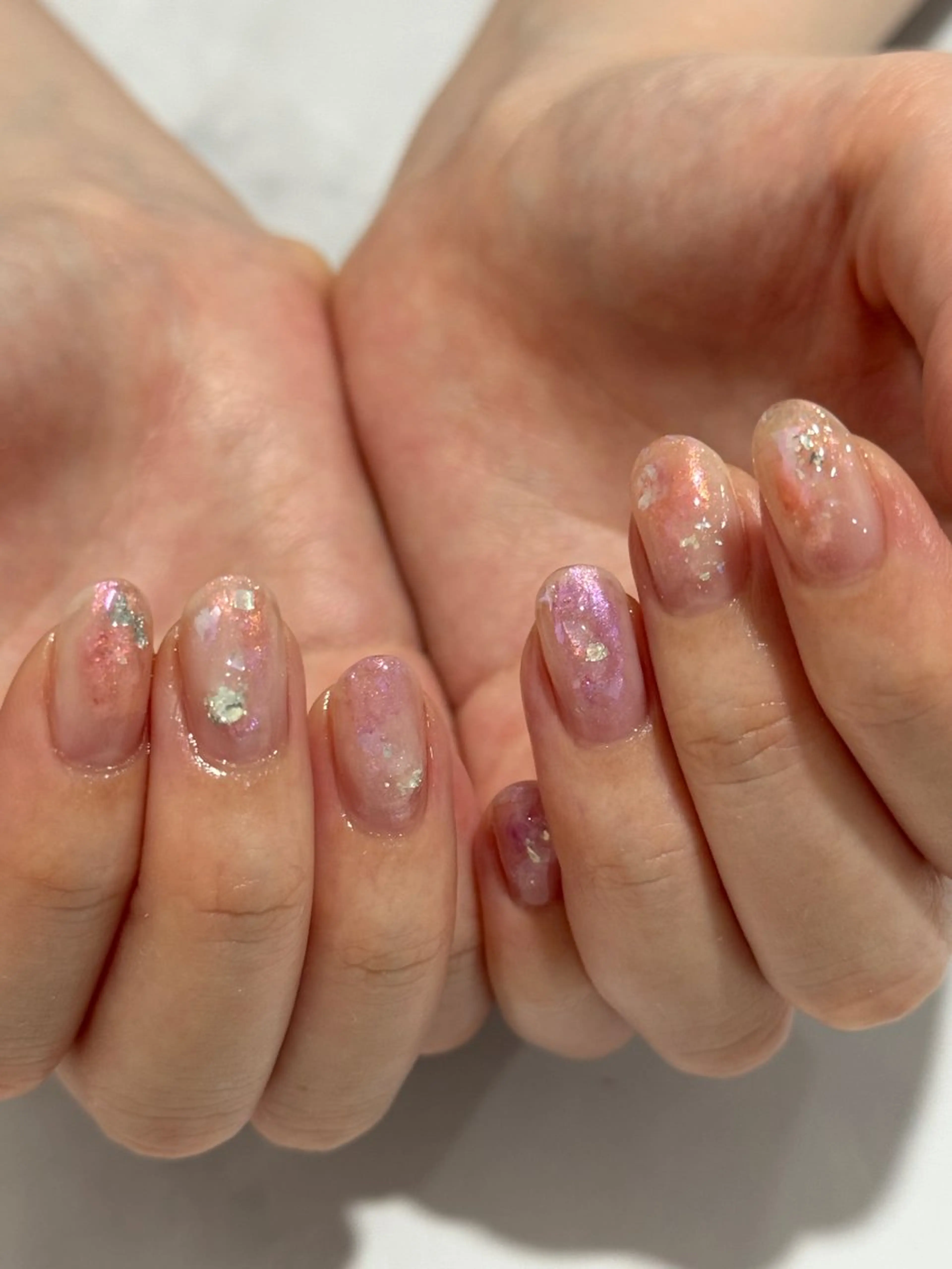 ネイル ジェルネイル ニュアンスネイル オフィスネイル パラジェル シンプルネイル tete nailstudioのネイルデザイン