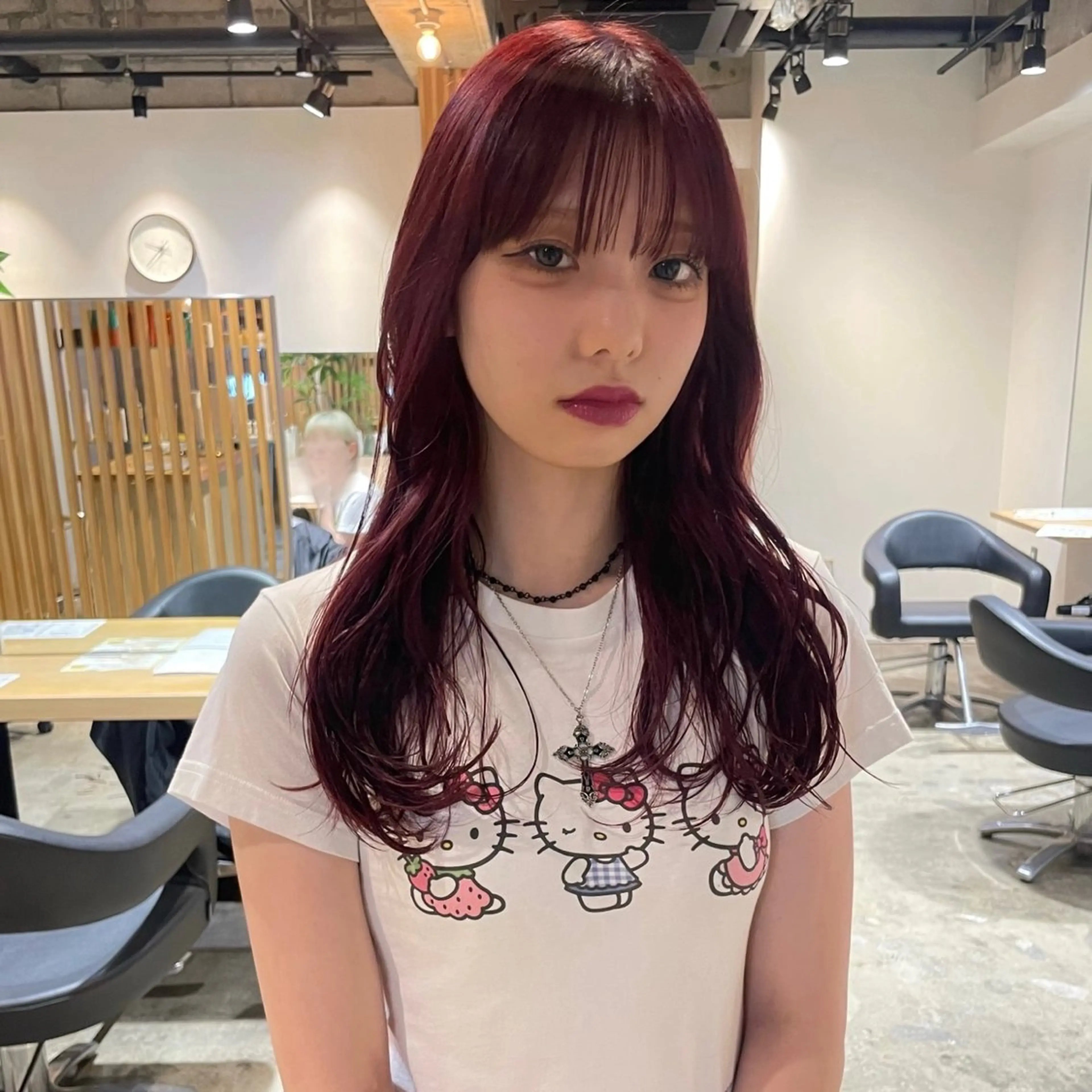 ロング カラー カット ヘアカラー ANY sayaᯓ★のヘアスタイル