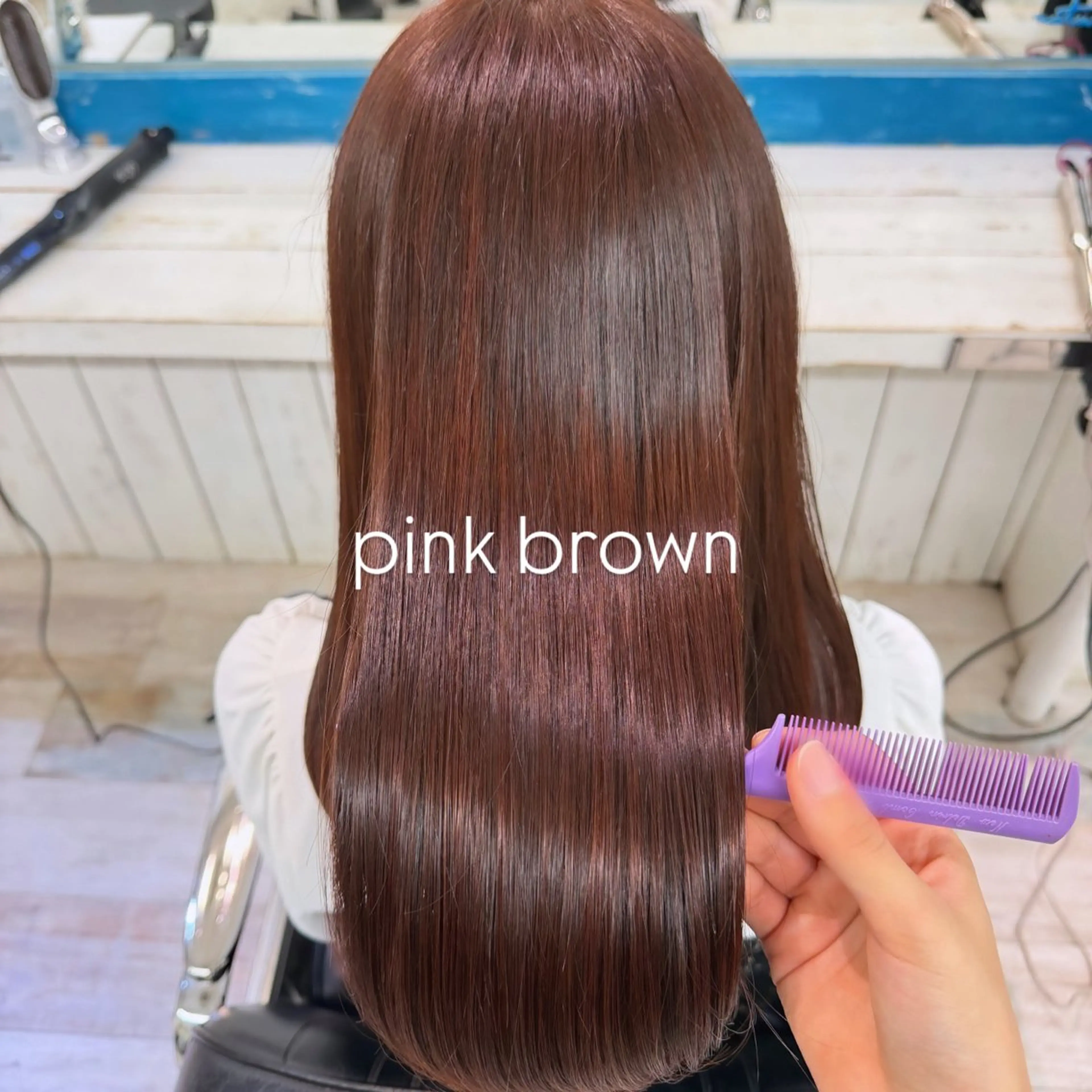 セミロング カット ヘアカラー トリートメント 透明感カラー/ 髪質改善🌼ruriのヘアスタイル