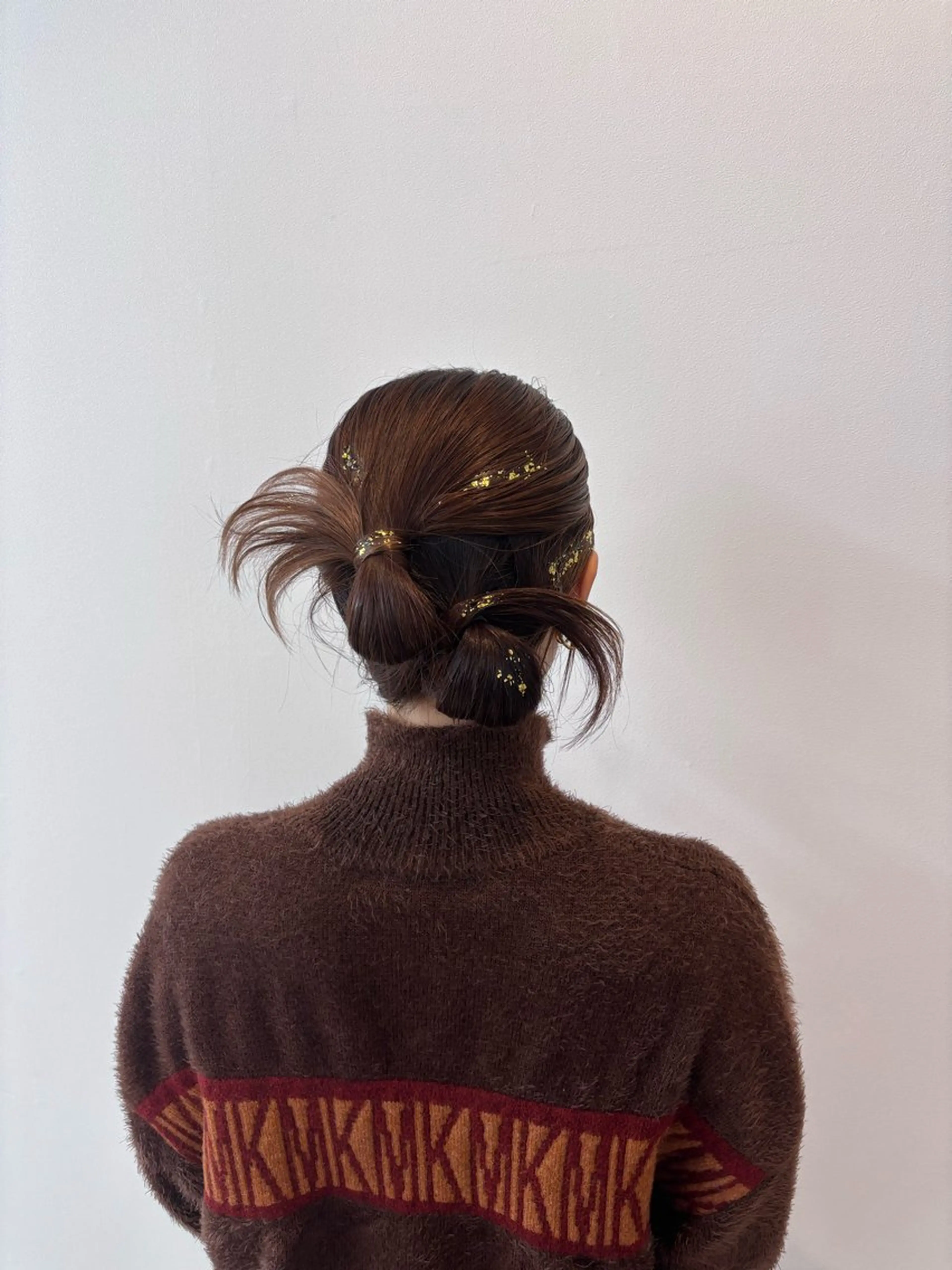 ミディアム ヘアアレンジ ヘアセット 鍋嶋 涼香のヘアスタイル