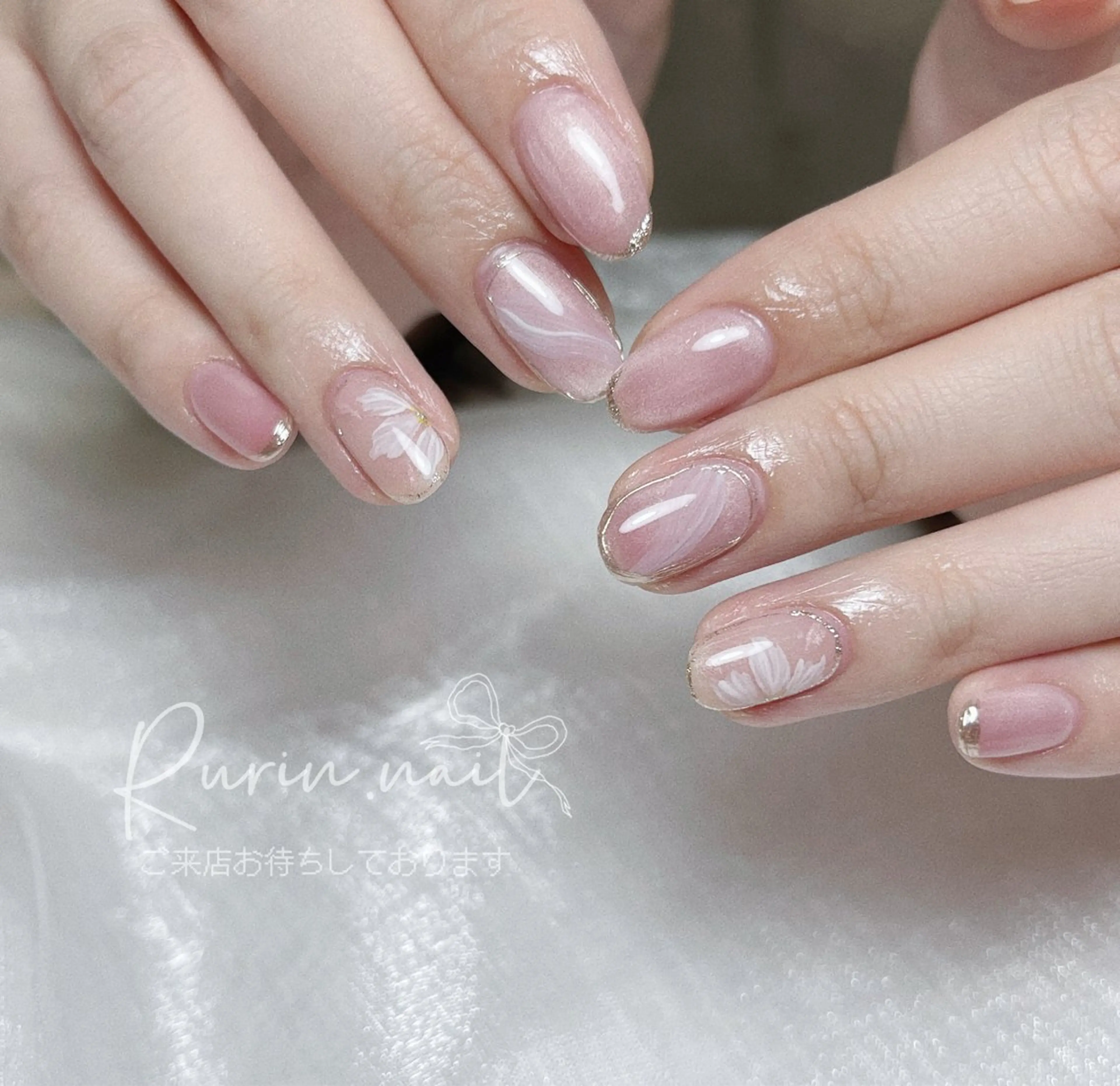 ネイル 春ネイル ハンドネイル ルリン サロン💅のネイルデザイン