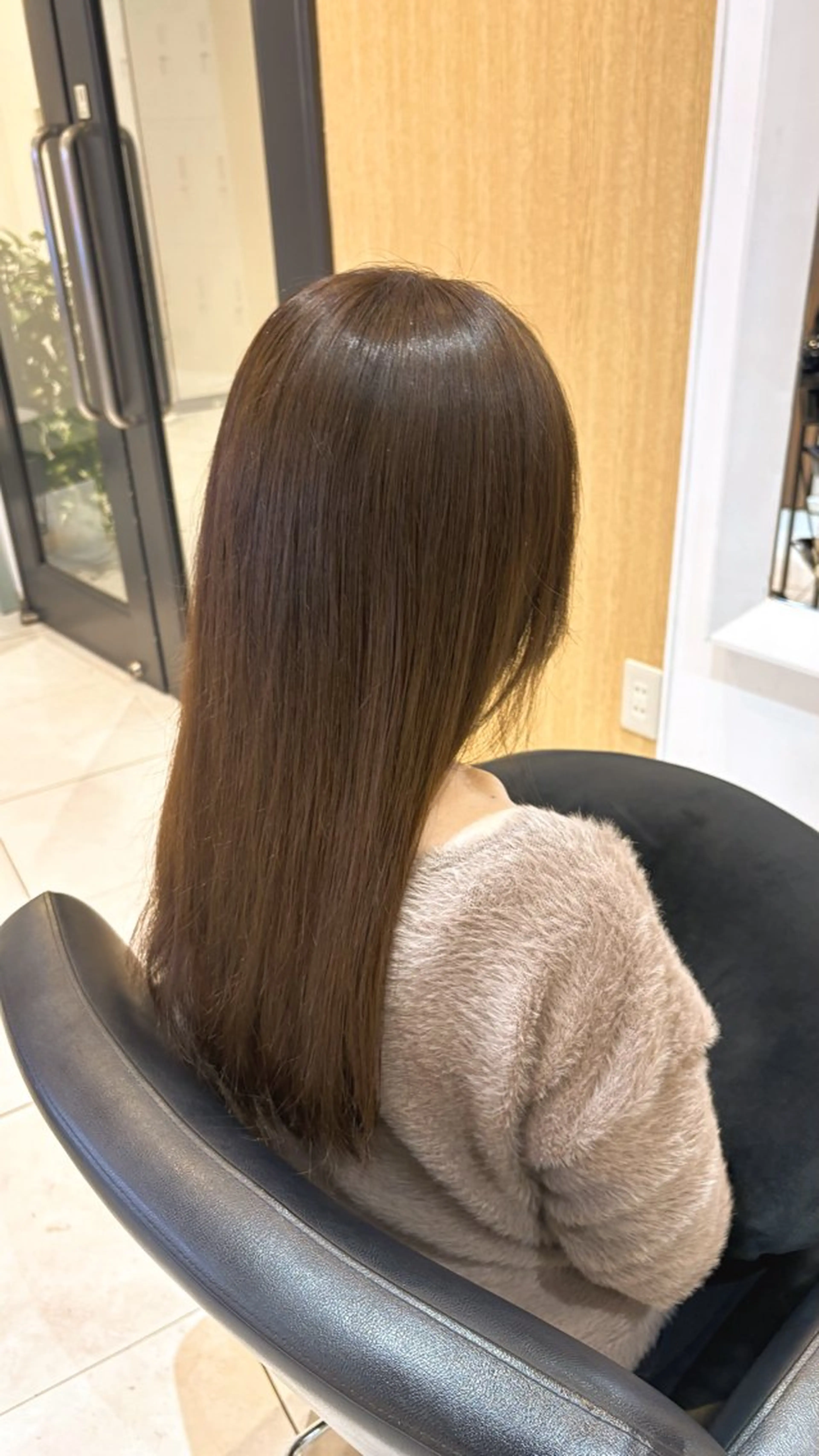 セミロング カラー ベージュカラー ブラウンカラー ブラウンベージュ hair salon blossy./ちばのヘアスタイル