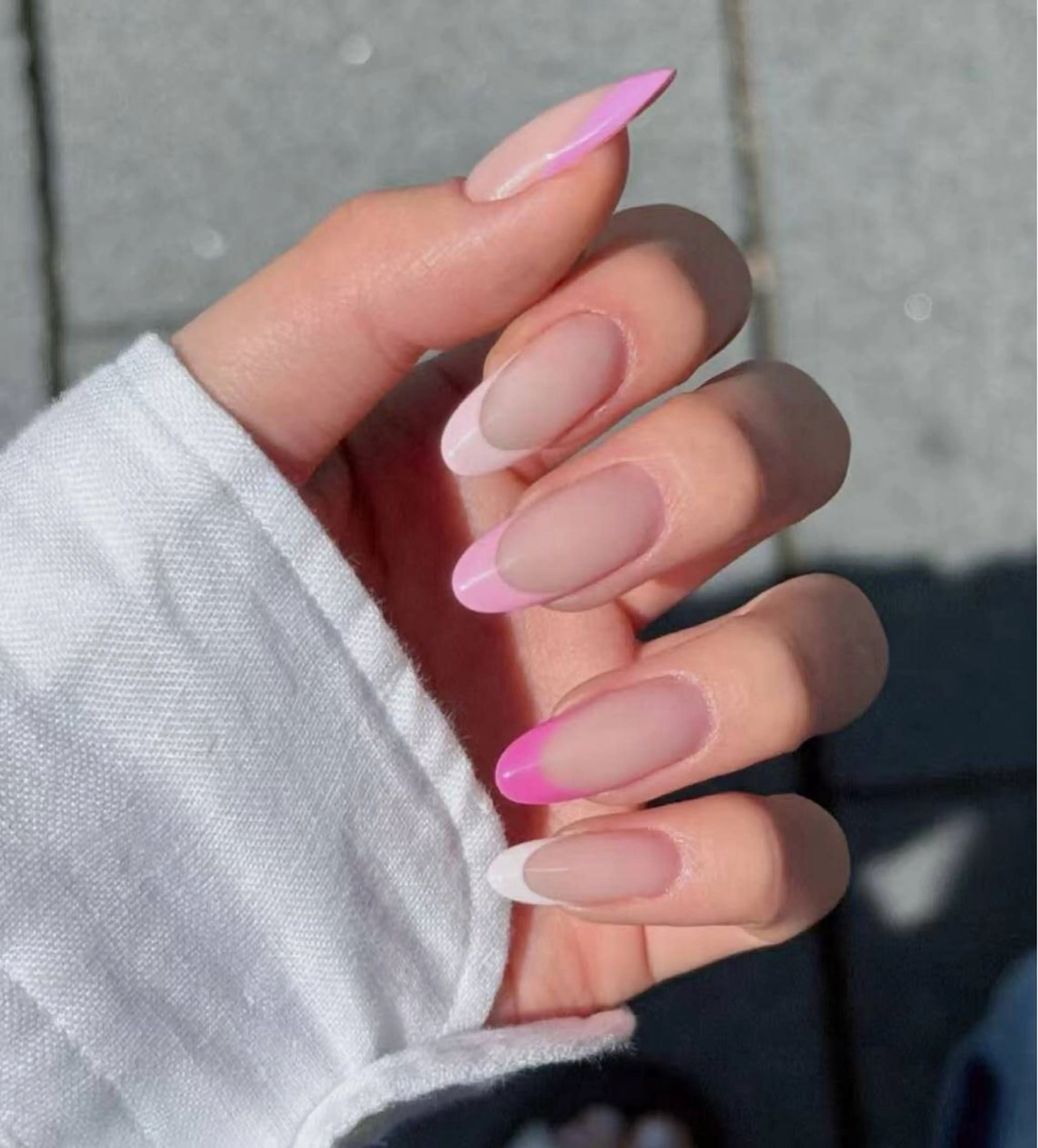 ネイル オーロラネイル フラワーネイル フットネイル フレンチネイル ジェルネイル ハンドネイル BabyYouMi nailのネイルデザイン