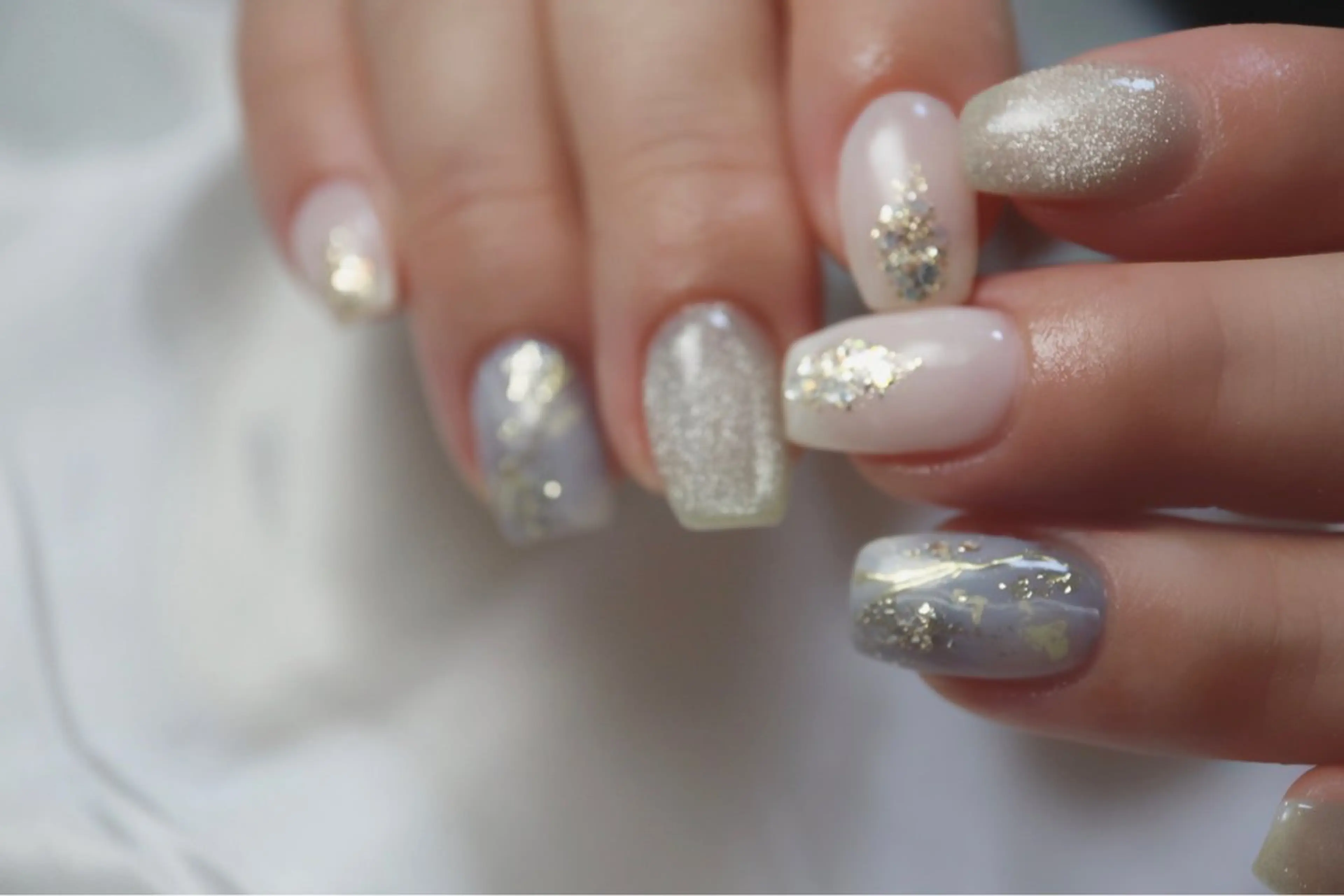 ネイル ラメ(グリッター) ハンドネイル anuenue トータルビューティーのネイルデザイン